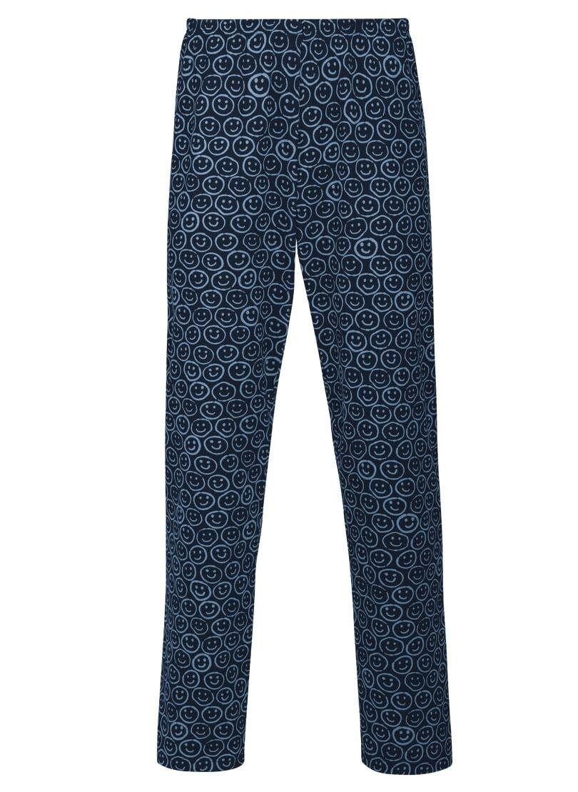 Trigema Pyjama TRIGEMA pyjamabroek met smiley print (1-delig)
