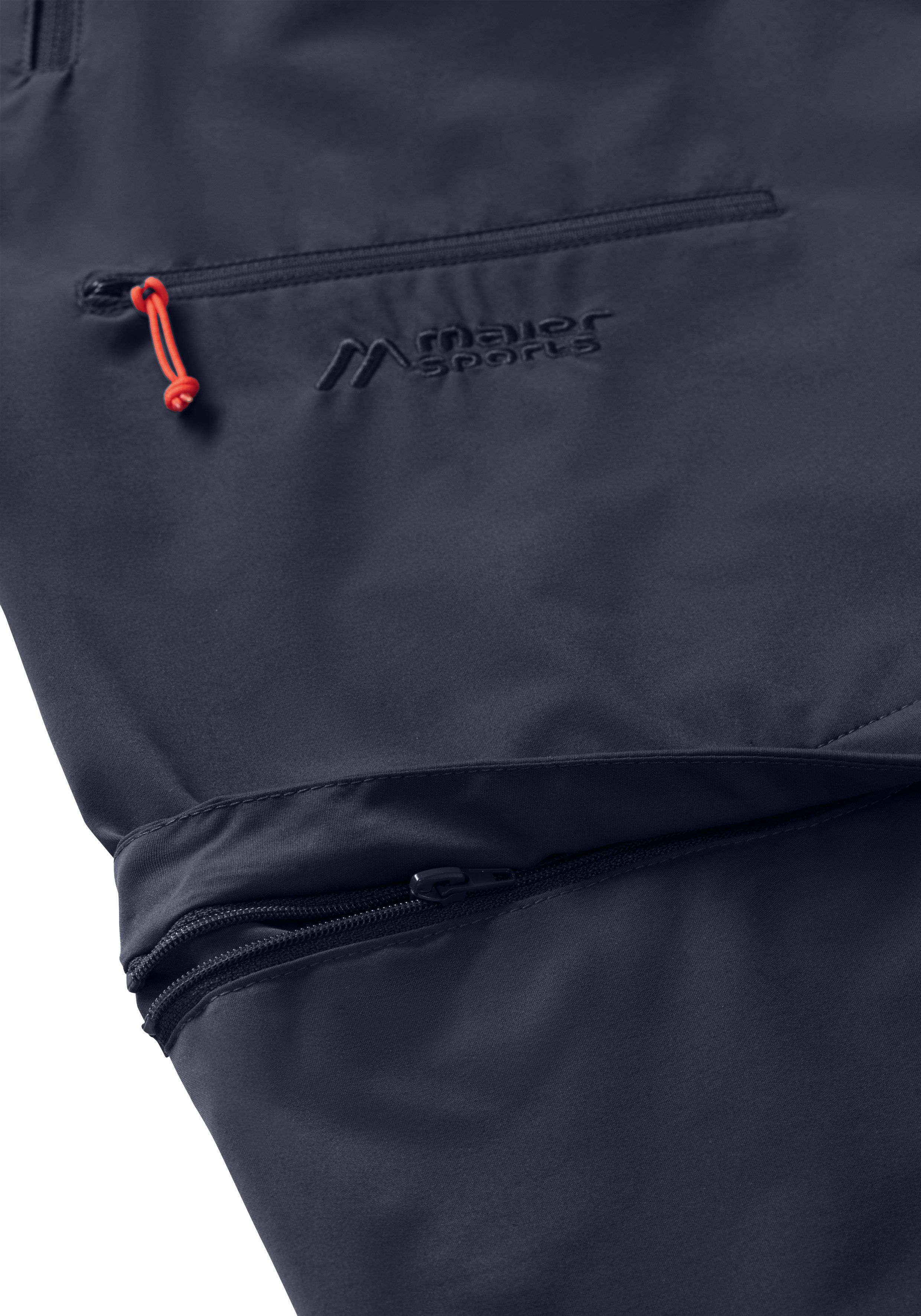 Maier Sports Outdoorbroek Nata Zip Loop Dames wandelbroek, zip-off functionele broek, 3 zakken, regular fit