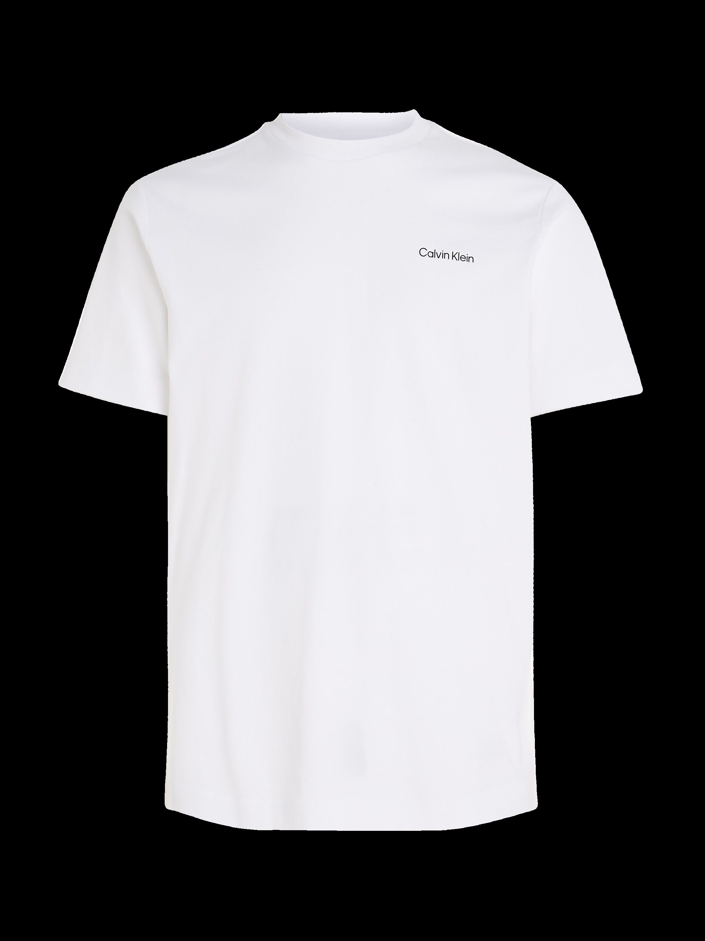 Calvin Klein T-shirt Micro Logo van dikke winterjersey, met logoprint