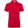 lacoste poloshirt met lacoste-logopatch op borsthoogte rood