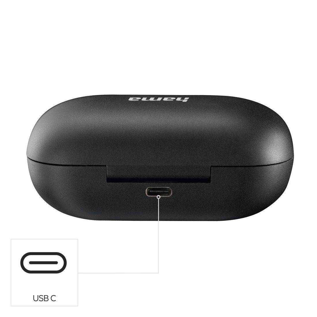 Hama Bluetooth-hoofdtelefoon True-Wireless-koptelefoon (met draadloze oplader, in-ear, 12u accu)