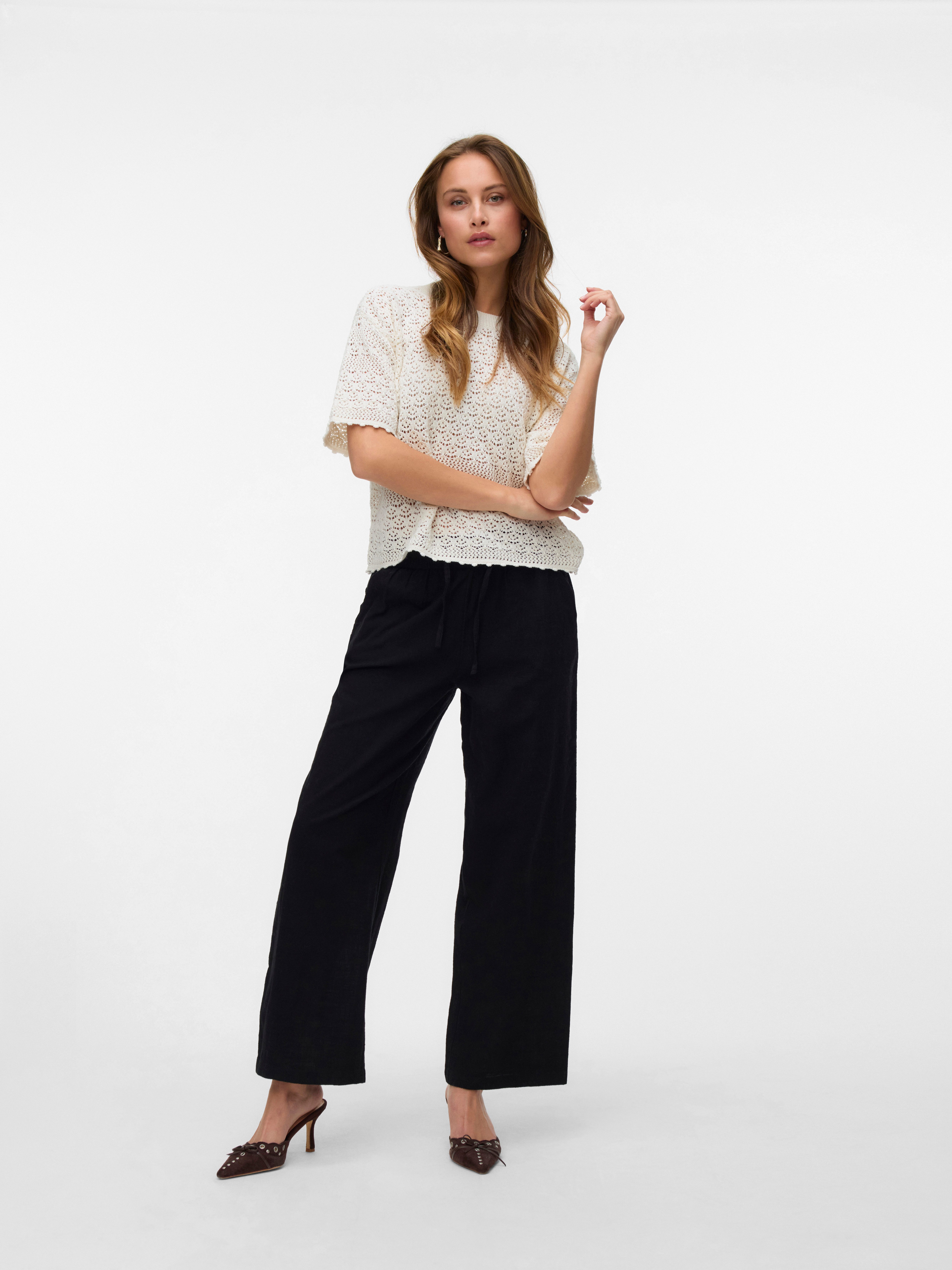 Vero Moda Comfortbroek VMCAIA MW WIDE PANT WVN NOOS