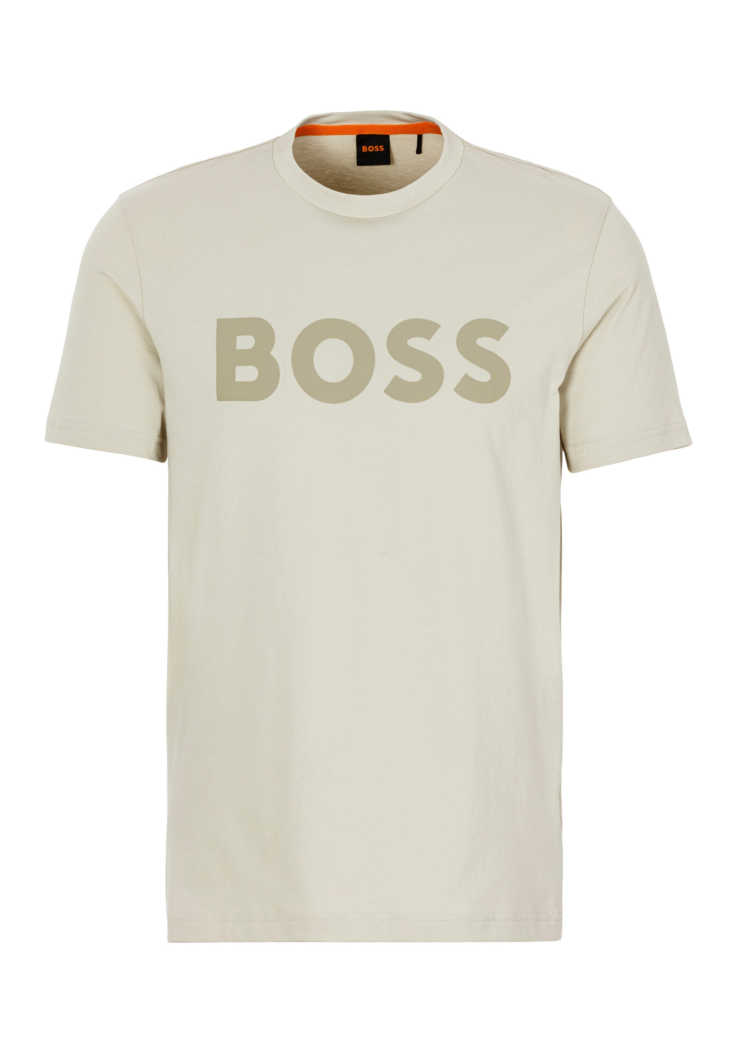 Boss Orange T-shirt Thinking 1 met logoprint (1-delig)