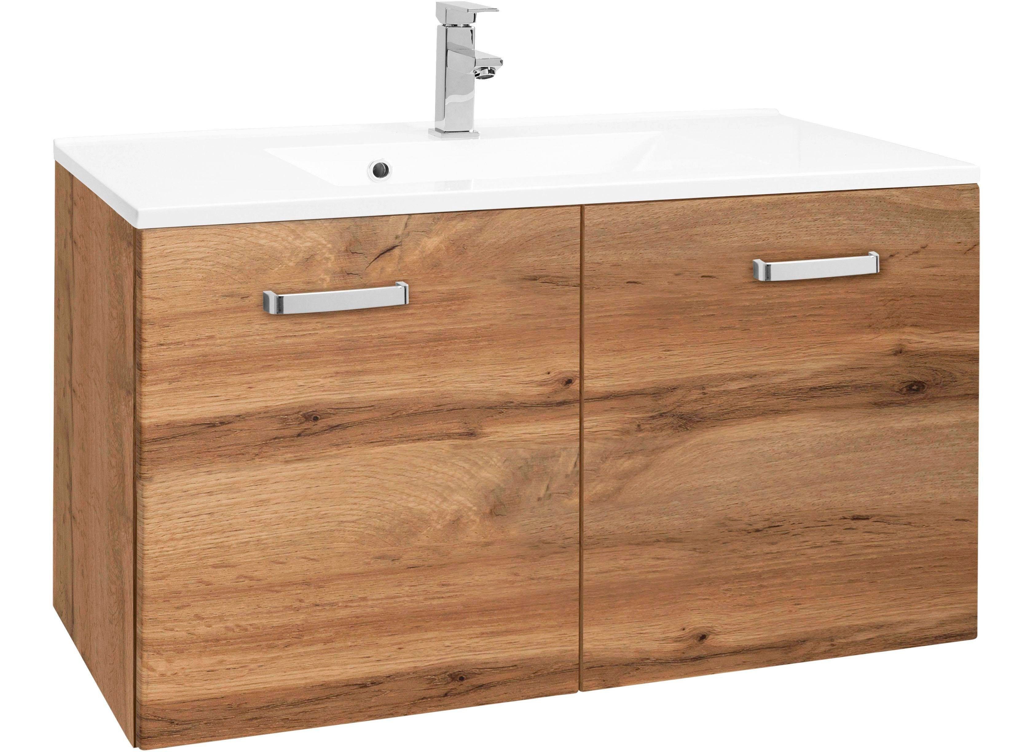 welltime Wastafelonderkast Ravenna wastafelmeubels beige