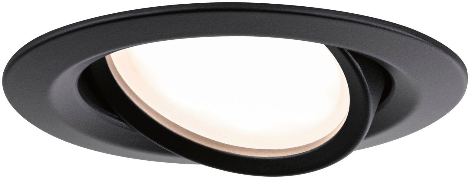 Paulmann Ledinbouwlamp Nova Plus 1x6W 470lm 2700K Zwart mat/Alu