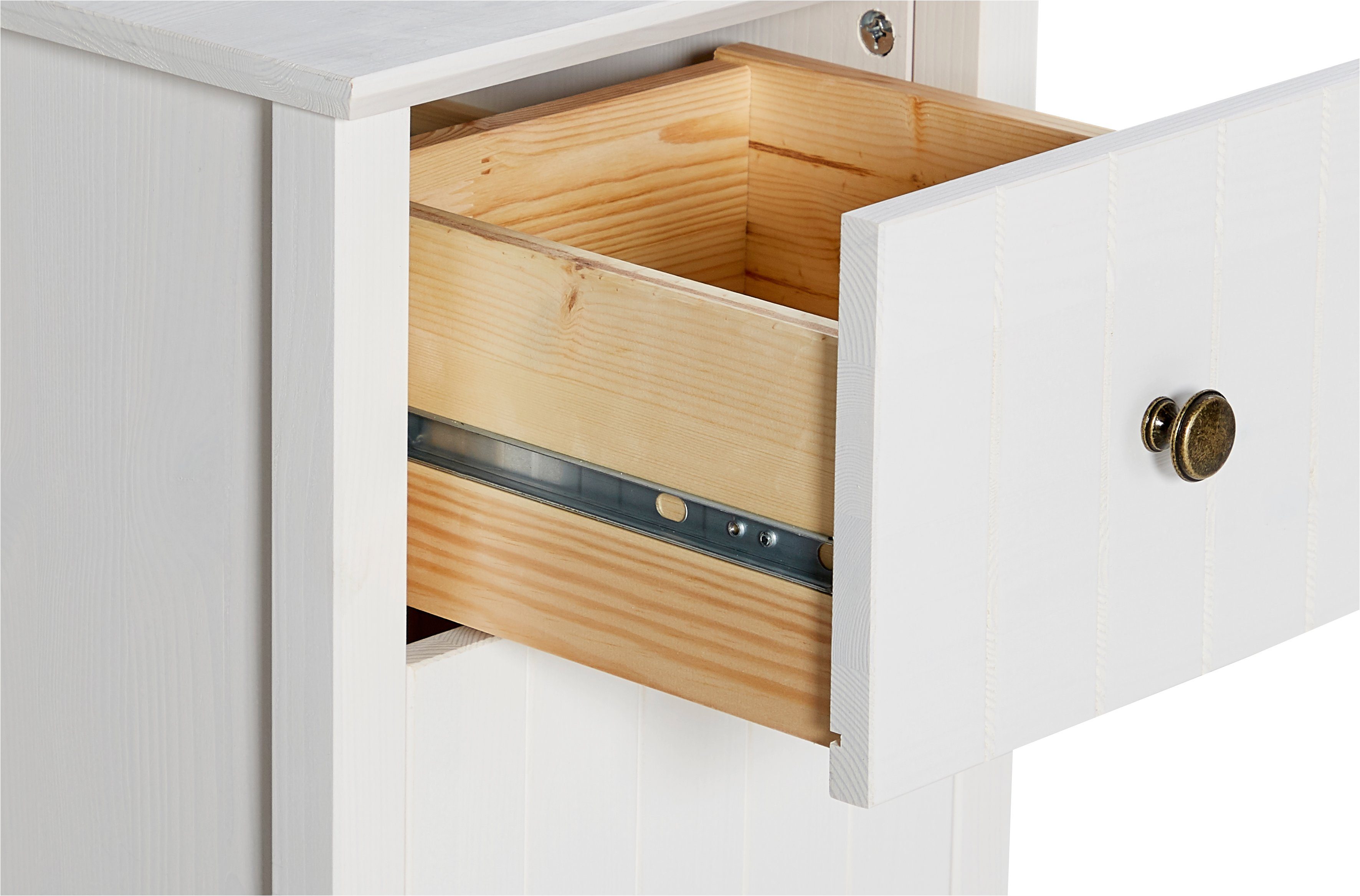Home affaire Onderkast Vili Breedte 34 cm, badkamerkast van massief hout, grenenhout