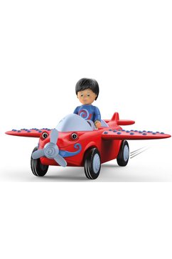 toddys by siku speelgoed vliegtuig leo loopy (116) inclusief licht en geluid rood