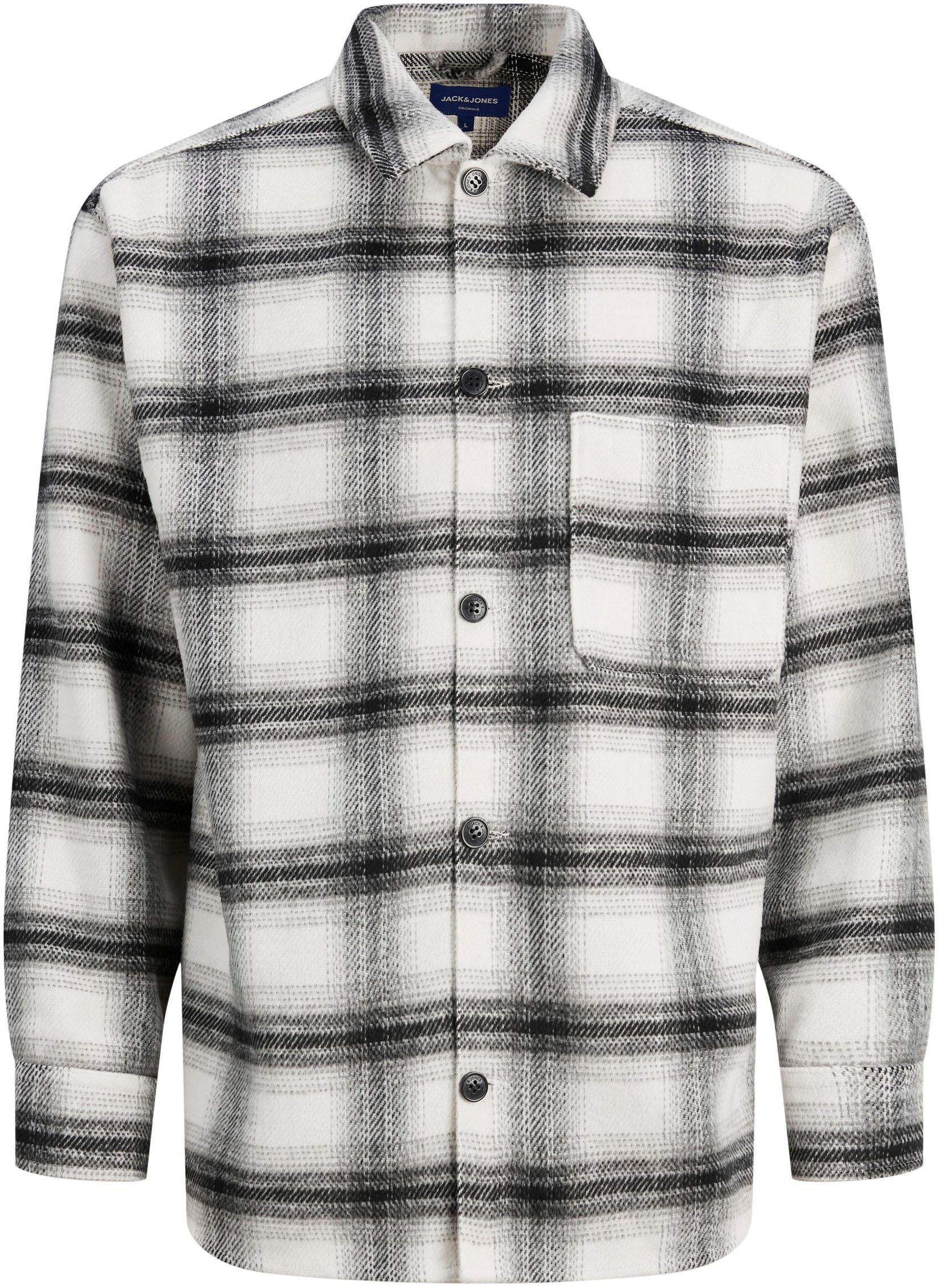 Jack & Jones Overhemd met lange mouwen JORZAC CHECK OVERSHIRT LS SN
