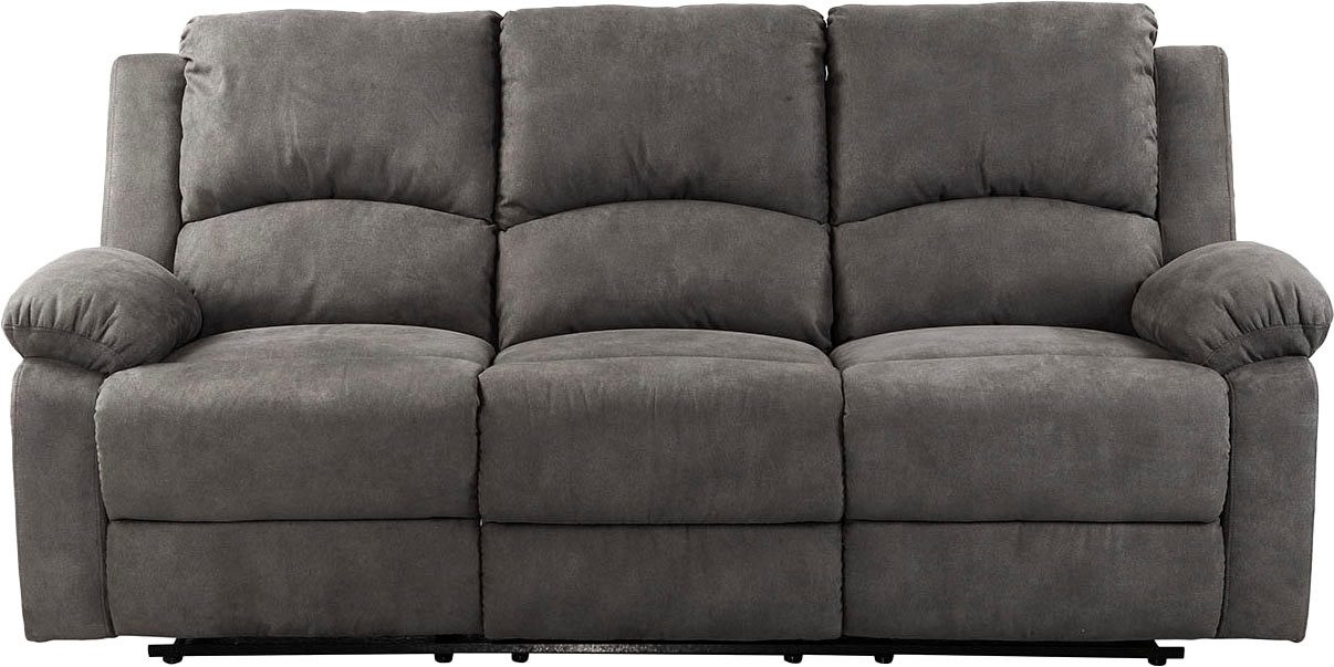 Jockenhöfer Gruppe 3-zitsbank Dakota Ligfunctie met halfautomatische relaxfunctie, TFK bekleding