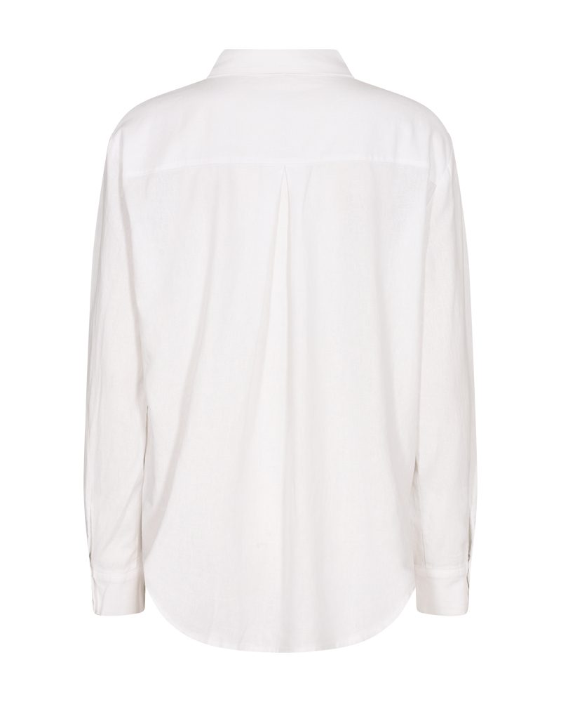 FREEQUENT Overhemdblouse FQLAVA-SH-SIMPLE van linnenmix, met borstzak