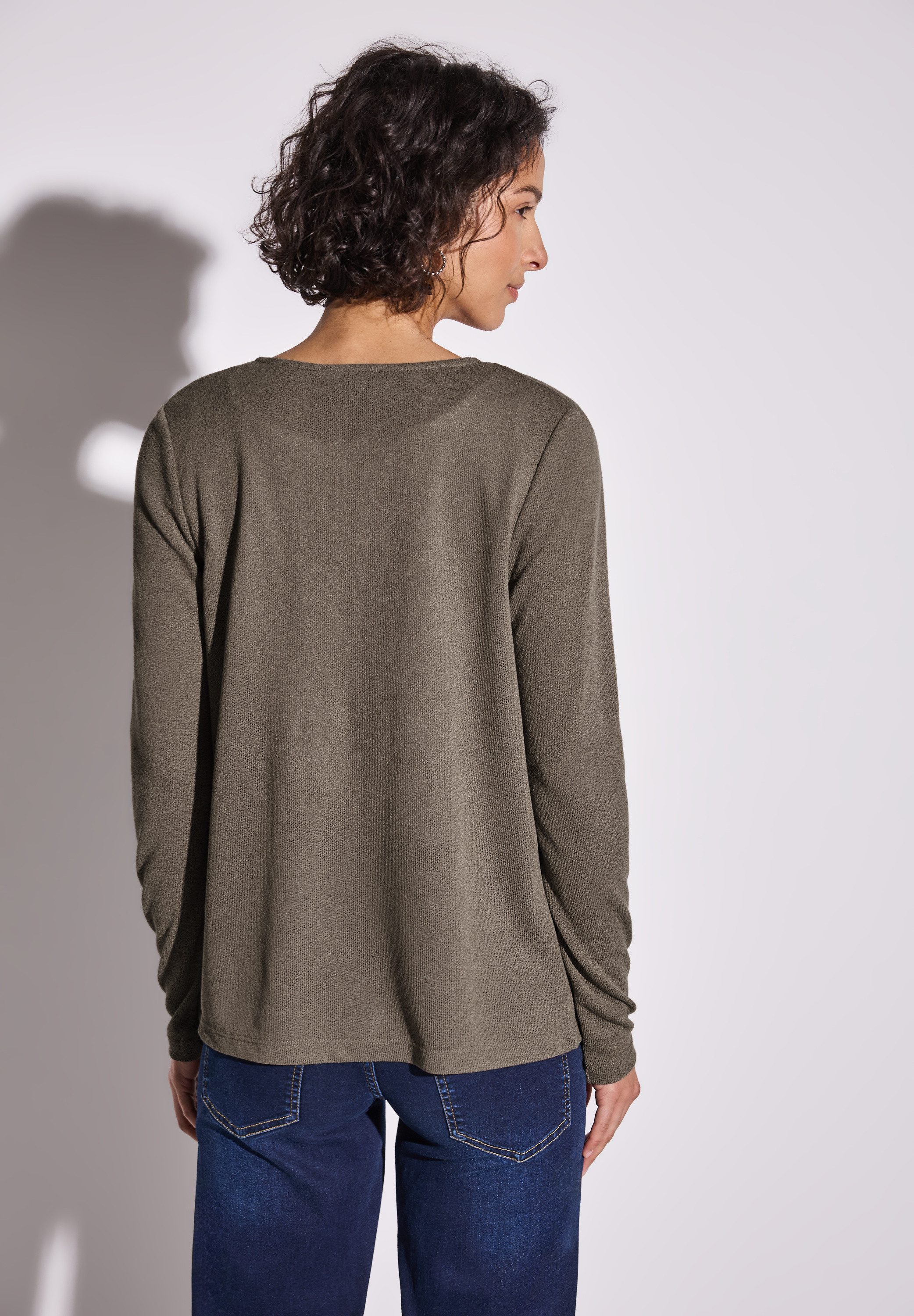 STREET ONE Shirtjasje Nette in brei-look
