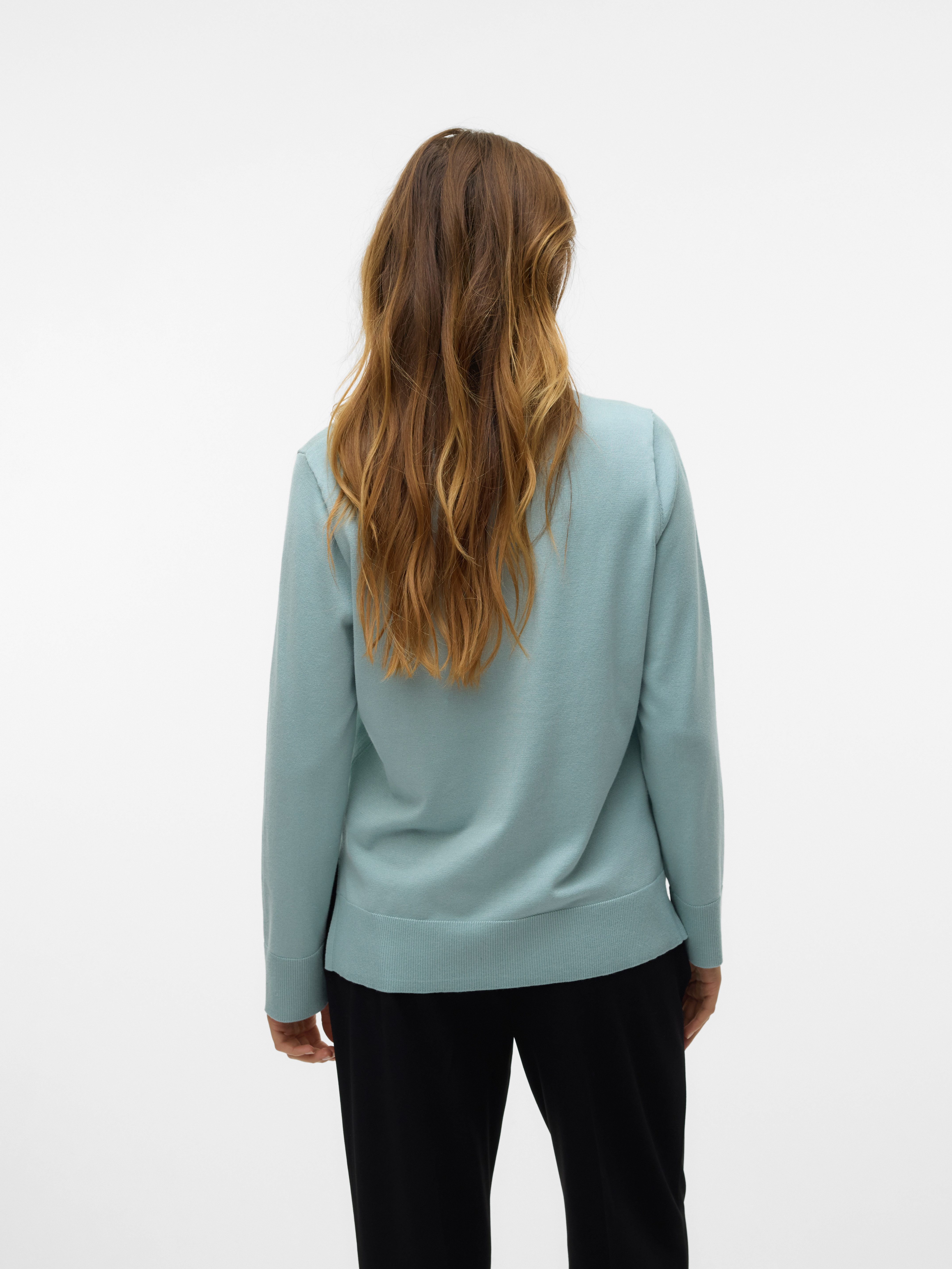 Vero Moda Gebreide trui VMSILJE LS V-NECK PULLOVER GA NOOS