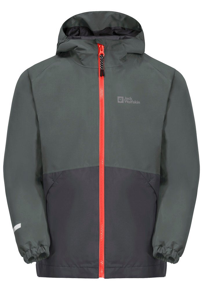 Jack Wolfskin Functioneel 3-in-1-jack ICELAND 3IN1 JACKET K kinderen jassen maat 92 groen