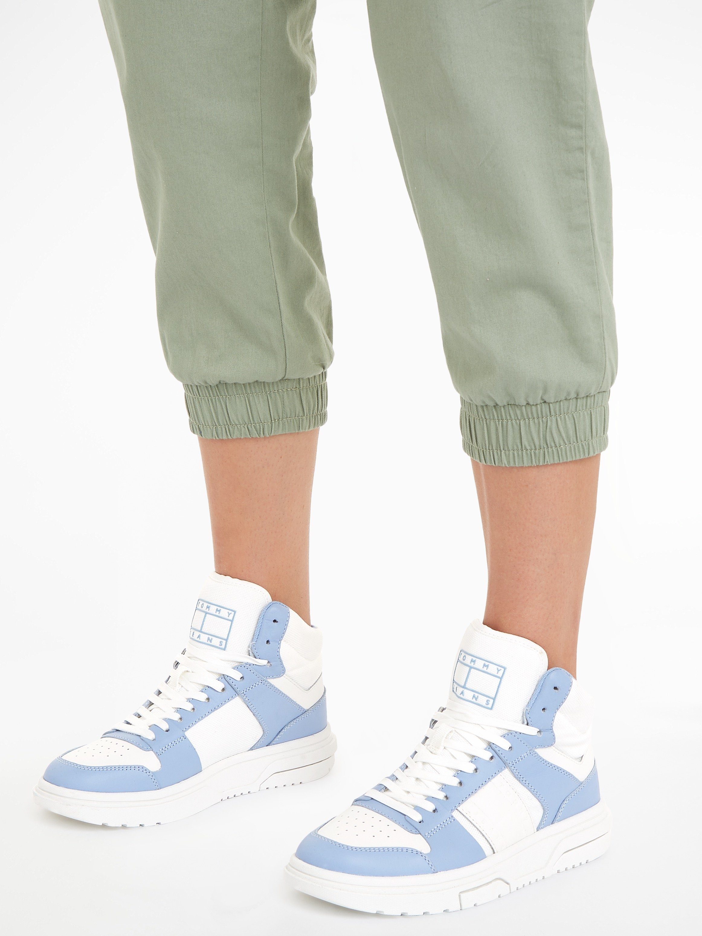 TOMMY JEANS Sneakers THE BROOKLYN MID TOP plateau, high top-sneaker, vrijetijdsschoen, gepolsterde schacht