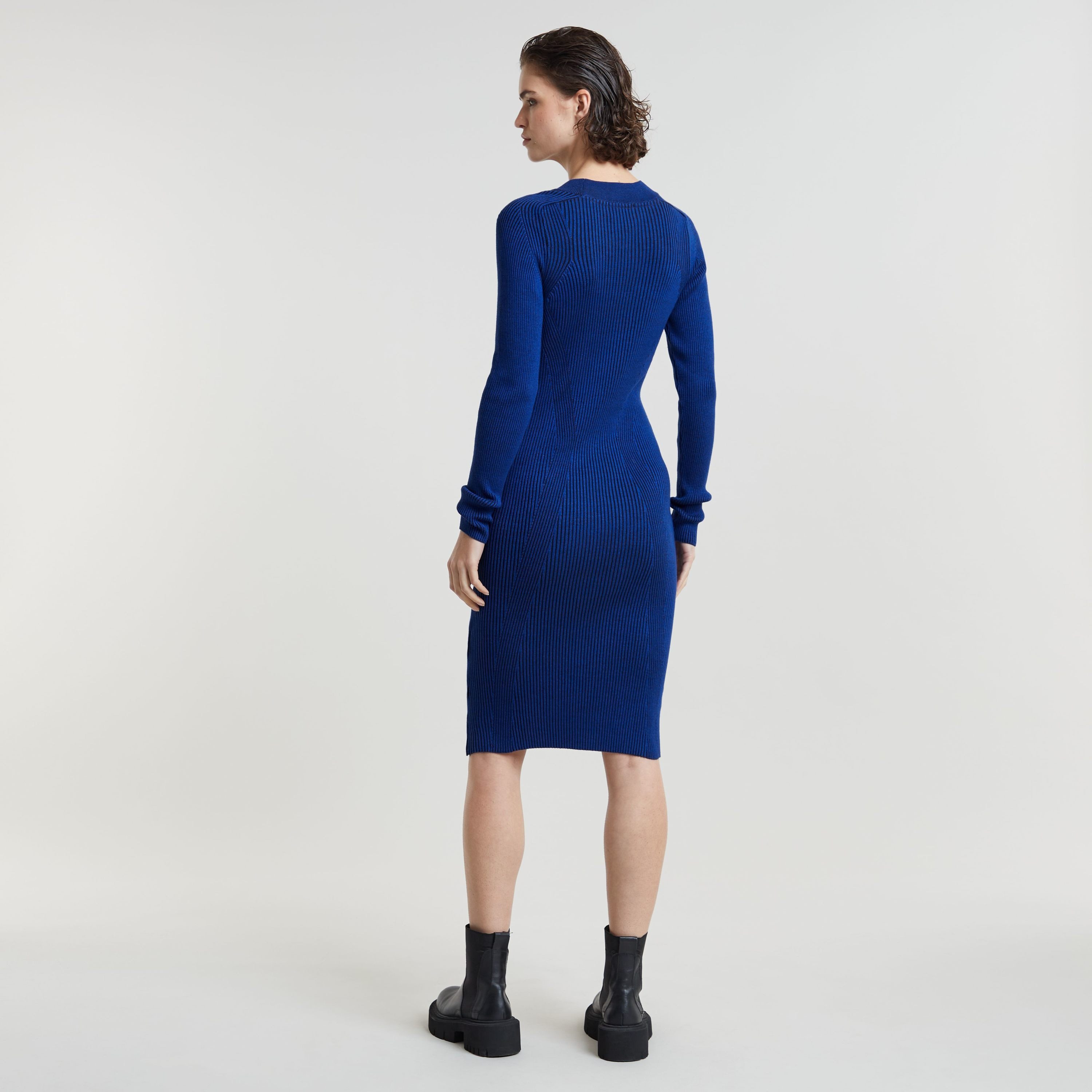 G-Star RAW Gebreide jurk Plated Slim Knit Dress