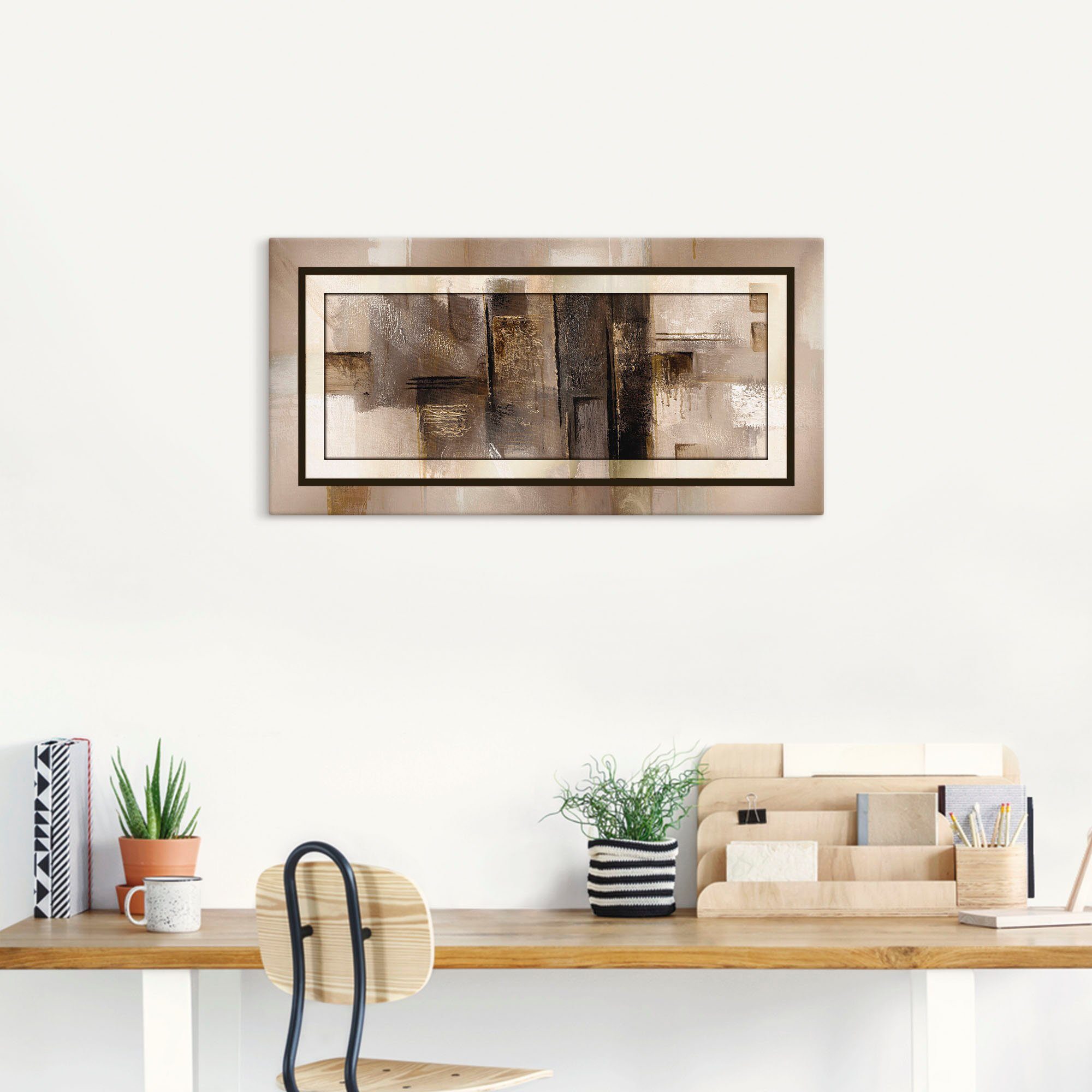 Artland Artprint Vierkanten - abstract 1 als artprint van aluminium, artprint voor buiten, artprint op linnen, poster in verschillende maten. maten