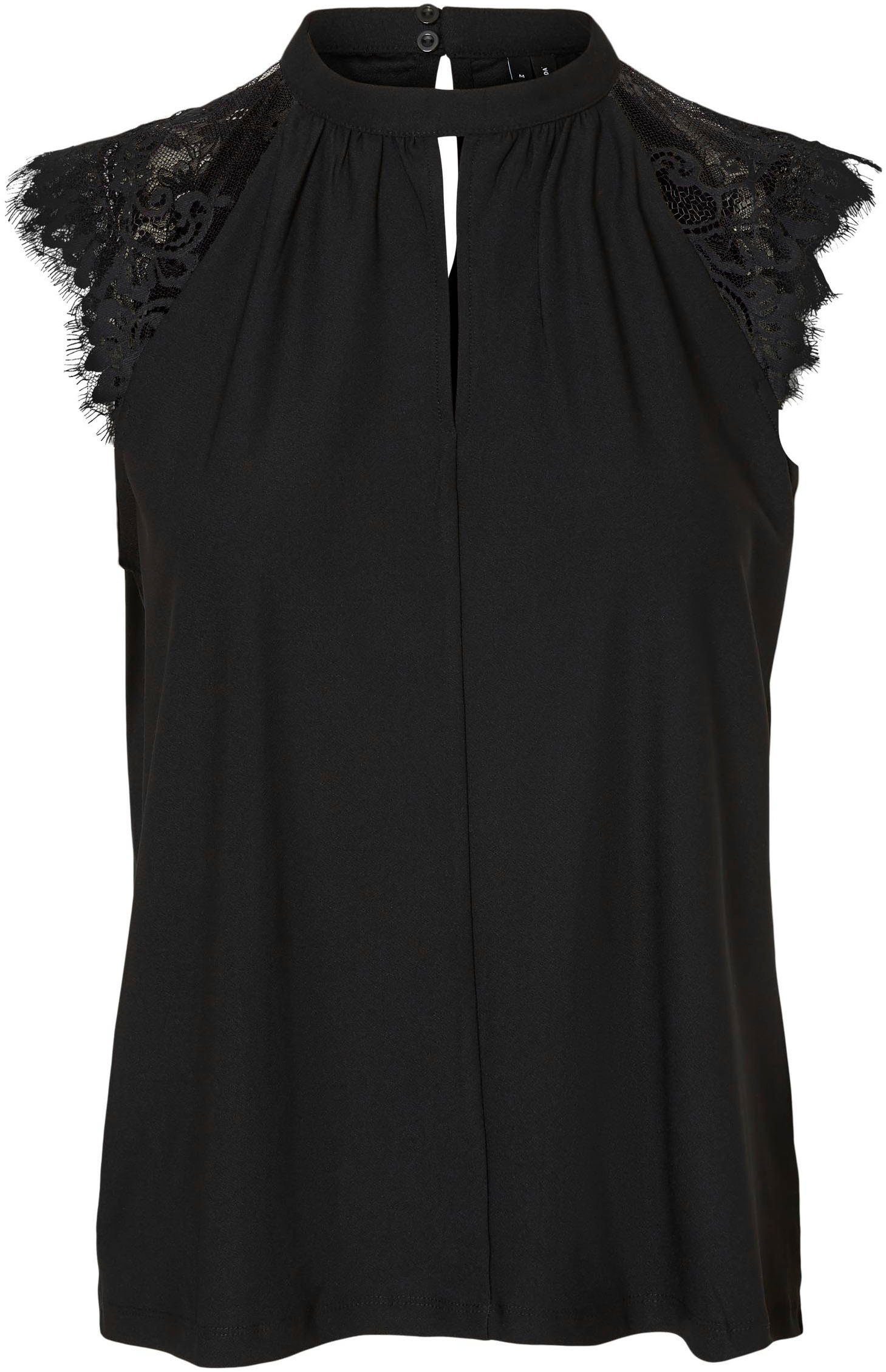 Vero Moda Kanten top VMMILLA SL LACE TEE