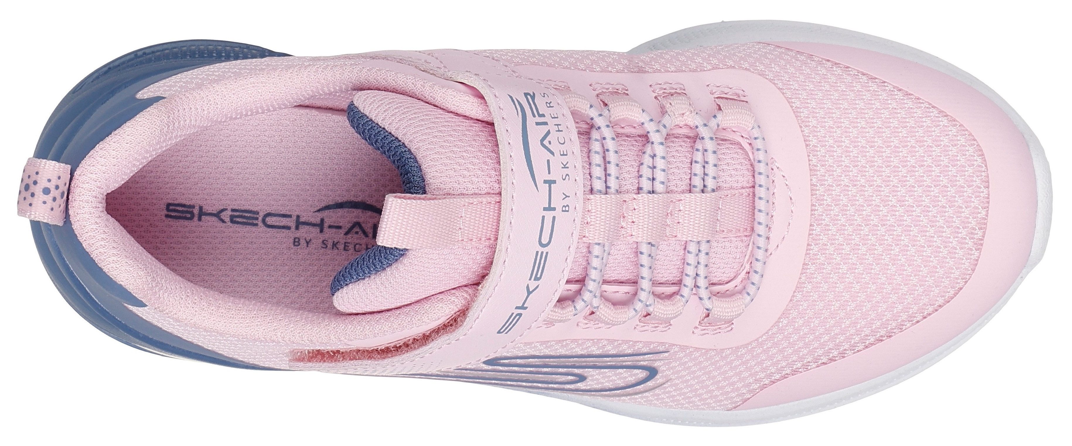 Skechers Sneakers MICROSPEC MAX ADVANCE , slip-on sneakers, klittenbandsluiting, s-logo, maat sjabloon om te downloaden