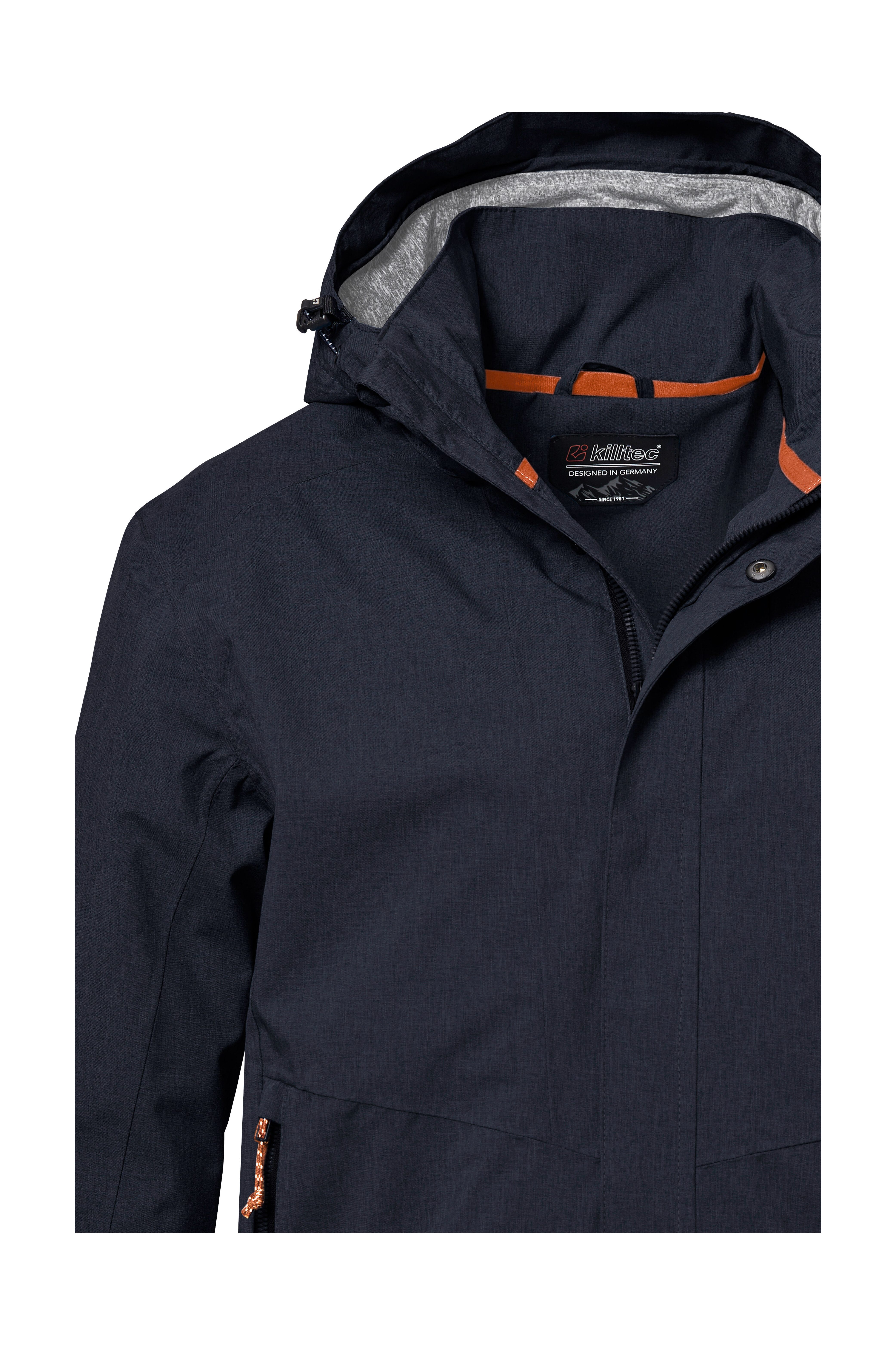 Killtec Outdoorjack KOS 53 MN JCKT Functionele jas: Wind- en waterdicht, ademend, afneembare capuchon