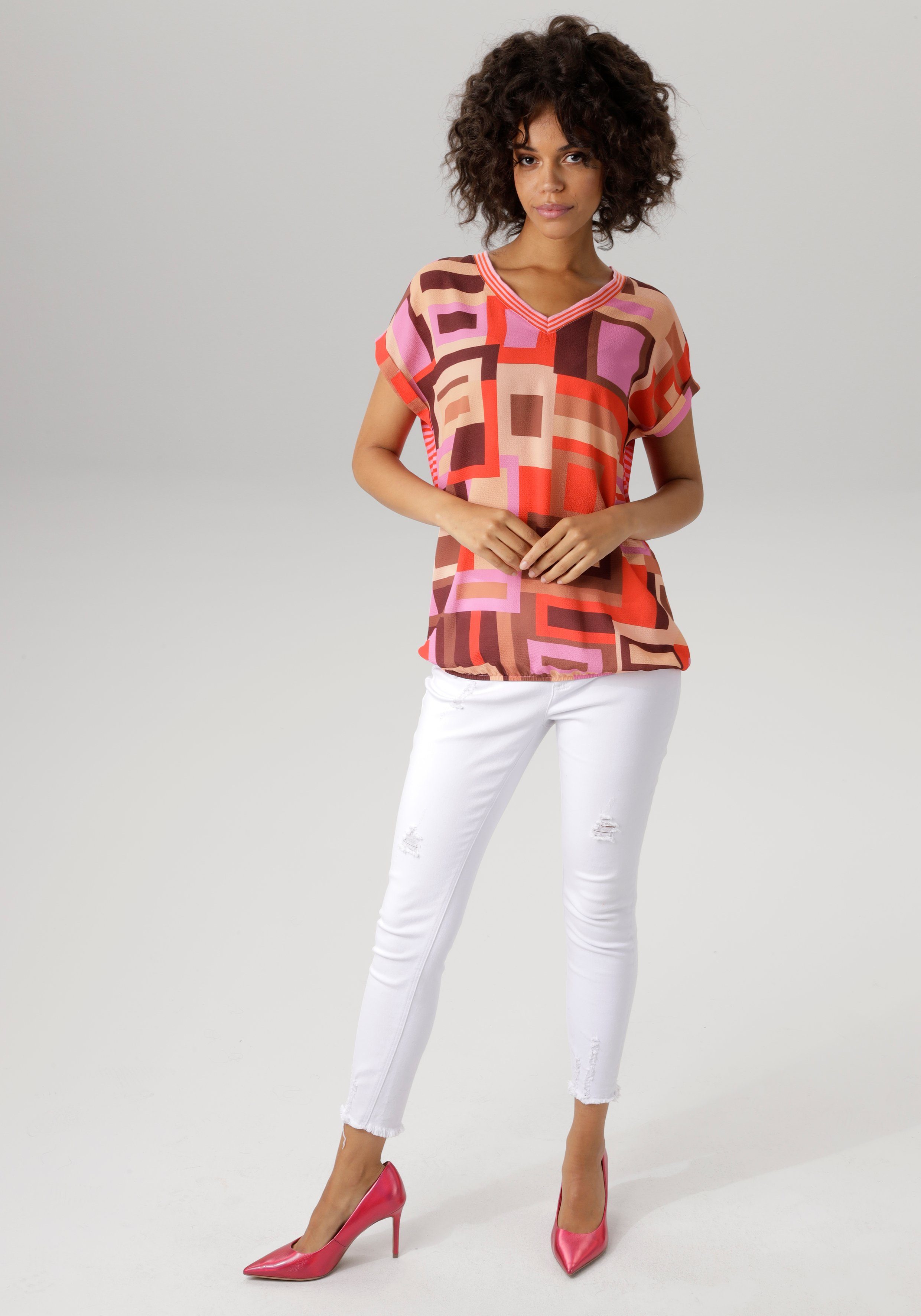 Aniston CASUAL T-shirt materiaal- en motievenmix