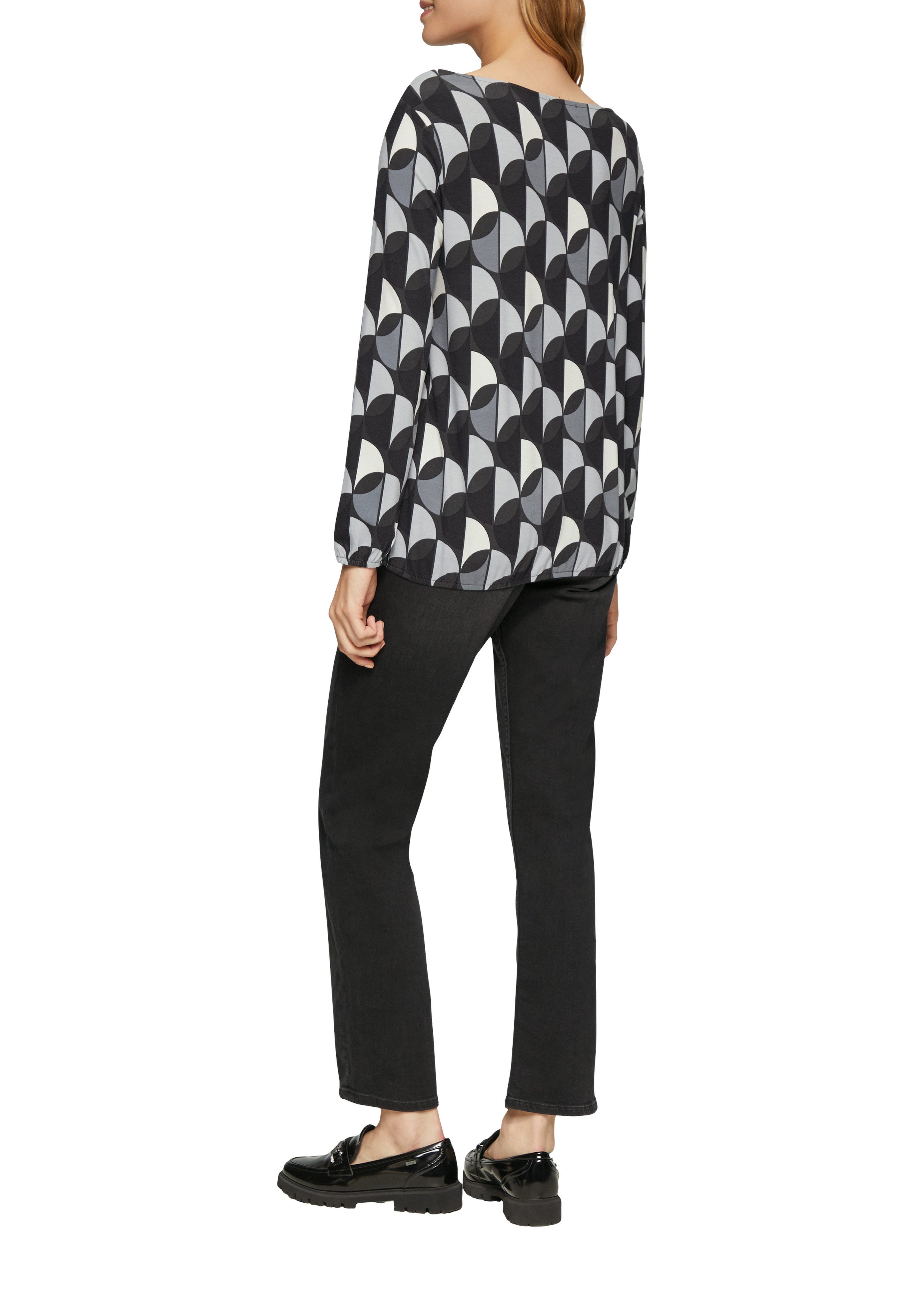 s.Oliver Shirt met lange mouwen met elastische taille