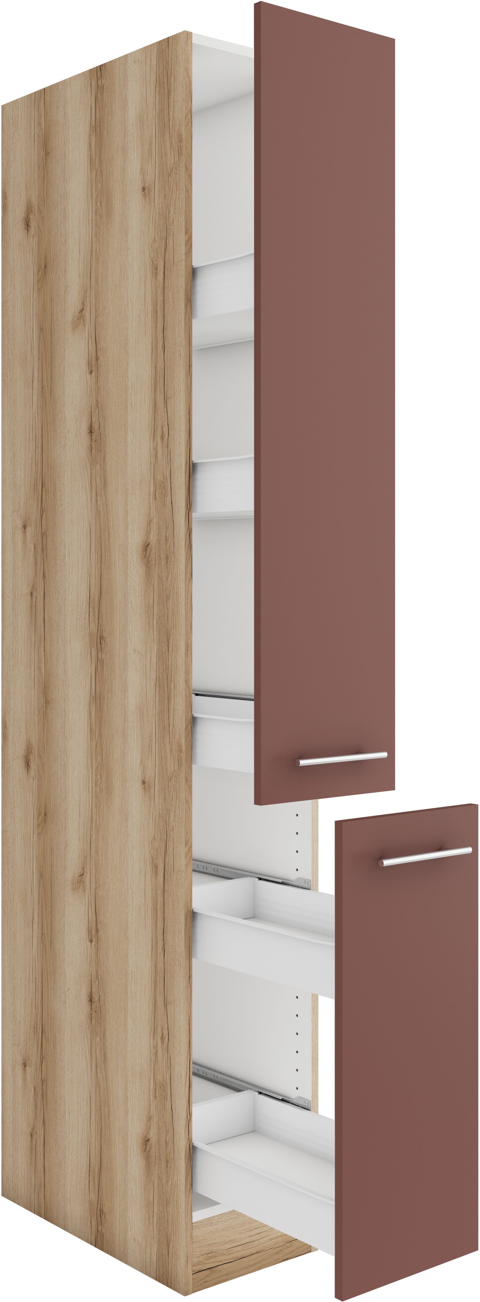OPTIFIT Apothekerskast Bella Breedte 30 cm, hoogte 206,8 cm, 2 uittrekken