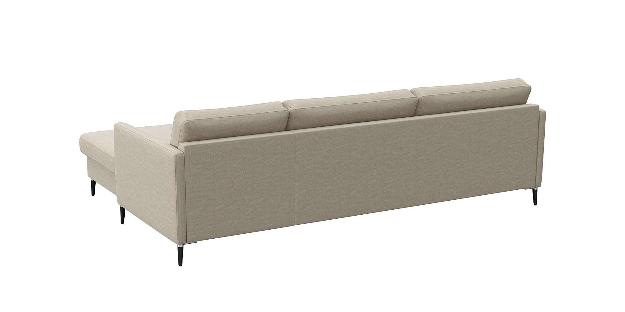 FLEXLUX Hoekbank Fiore, super zitcomfort door koudschuim in de zitting, L-vorm