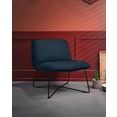 furninova loungestoel fly gezellige loungestoel in scandinavisch design blauw