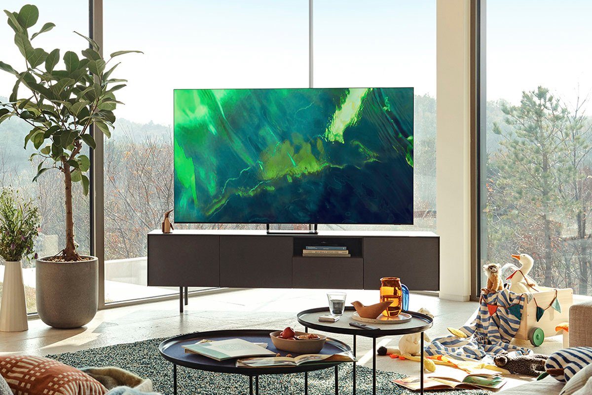 Samsung QLED-TV GQ55Q70AAT, 138 cm / 55", 4K Ultra HD, Smart TV, Quantum HDR, Quantum Processor 4K, Dual LED, 100% kleurvolume