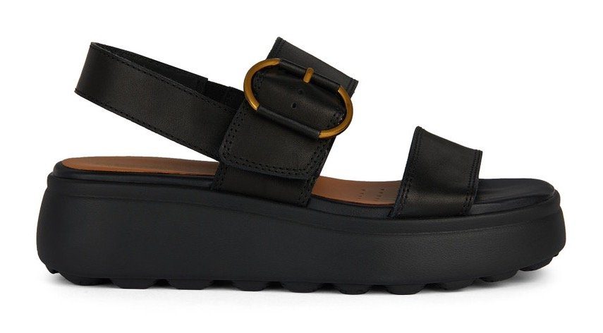 Geox Sandalen D SPHERICA EC4.1 S B , zomerschoen, sandaal, plateauhak, met modieuze zool