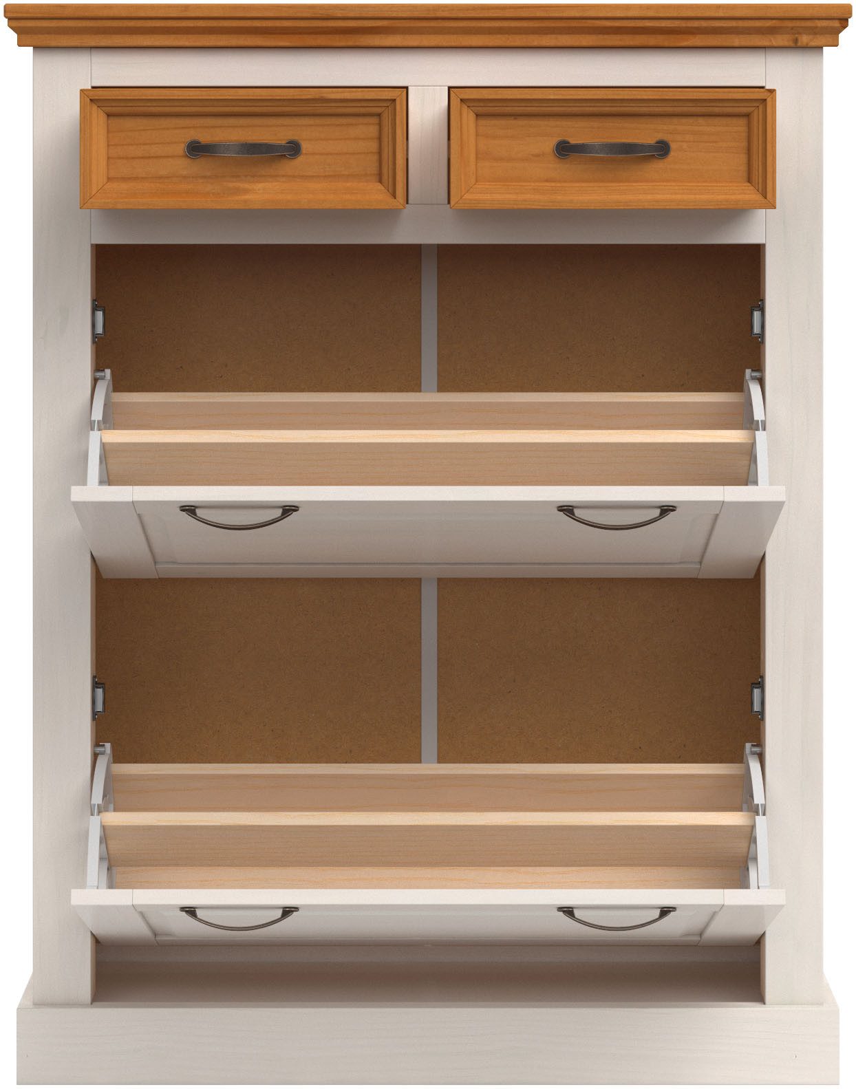 Home affaire Schoenenkast Selma met 2 kleppen en 2 lades, breedte 90 cm