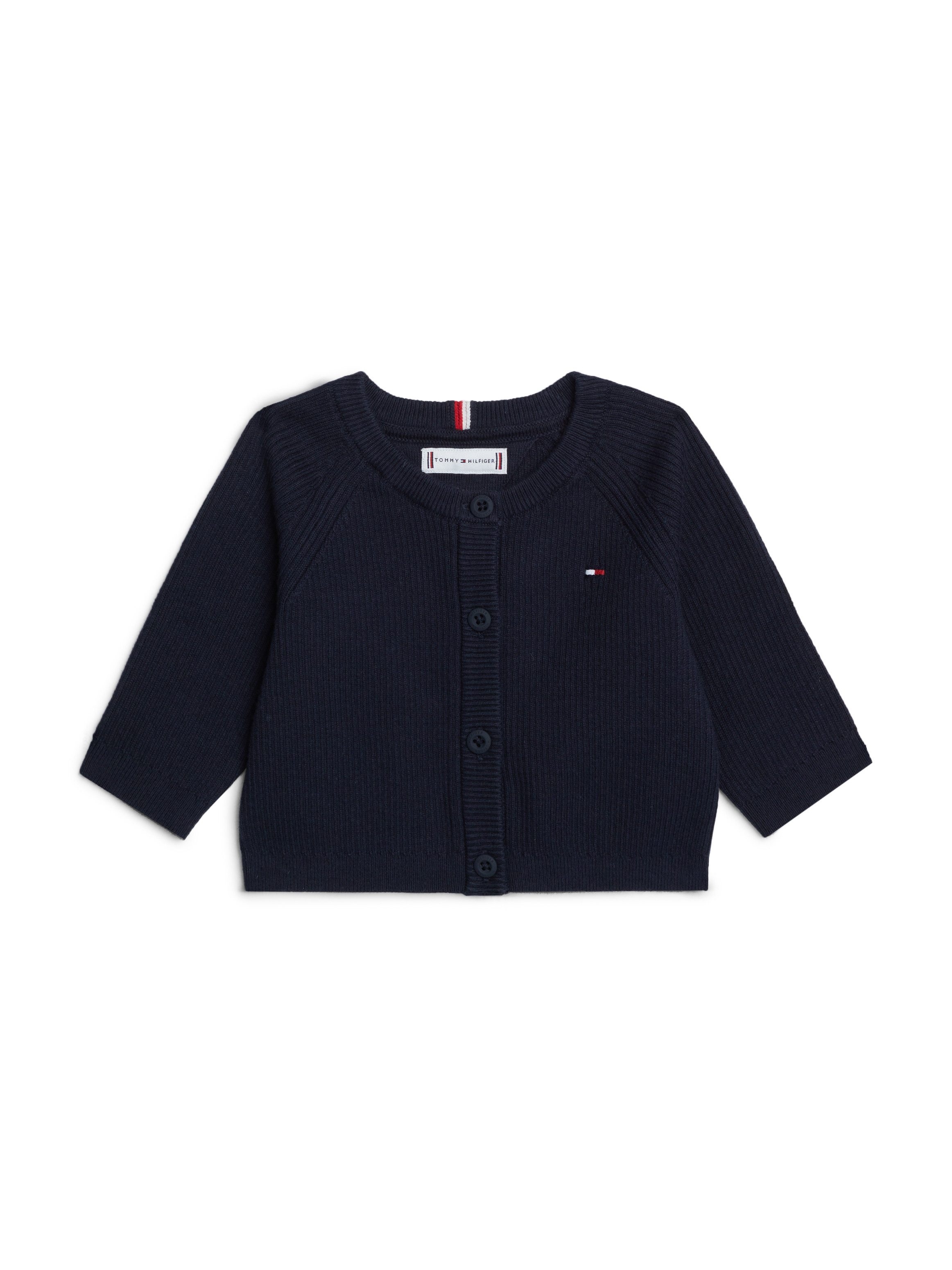 Tommy Hilfiger Vest ESSENTIAL REGULAR CARDIGAN LS Baby tot 2 jaar met logo-borduursel