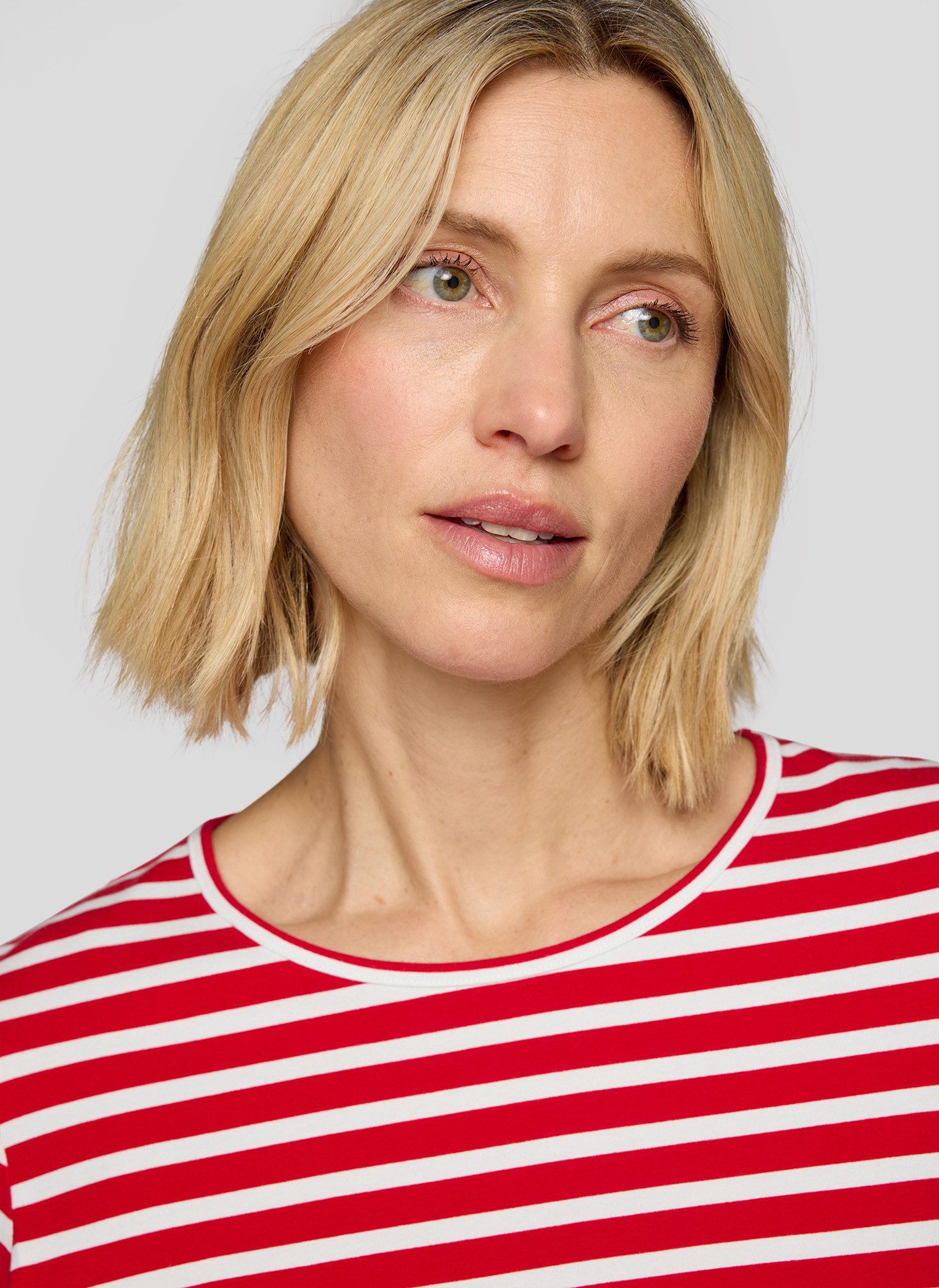 Rabe Shirt met 3/4 mouwen in streep-look