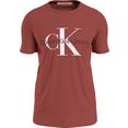 calvin klein t-shirt seasonal monogram tee rood
