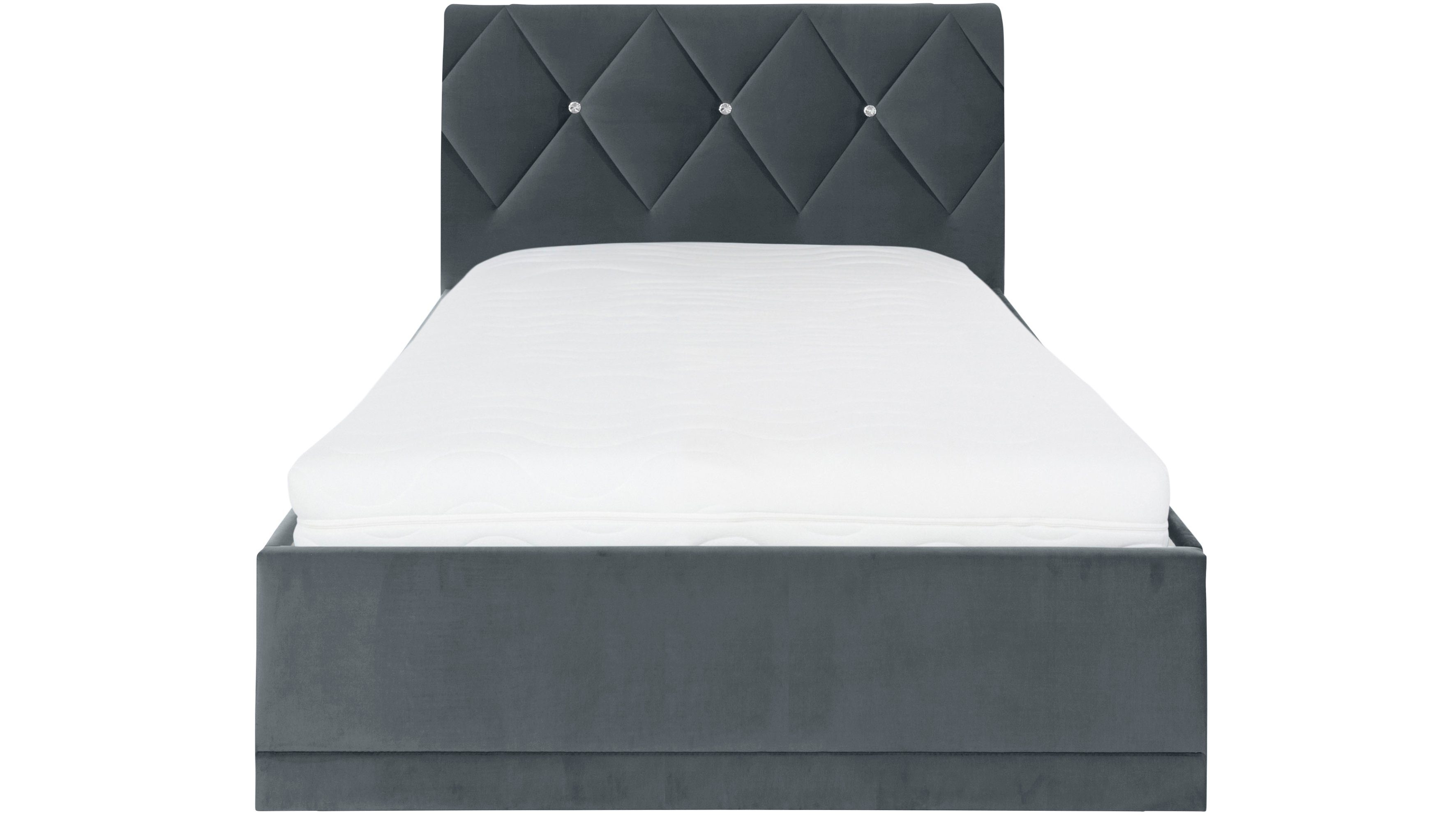 Westfalia Polsterbetten Gestoffeerd bed ADAMAS ook met bedlade, knoopdetails met stras