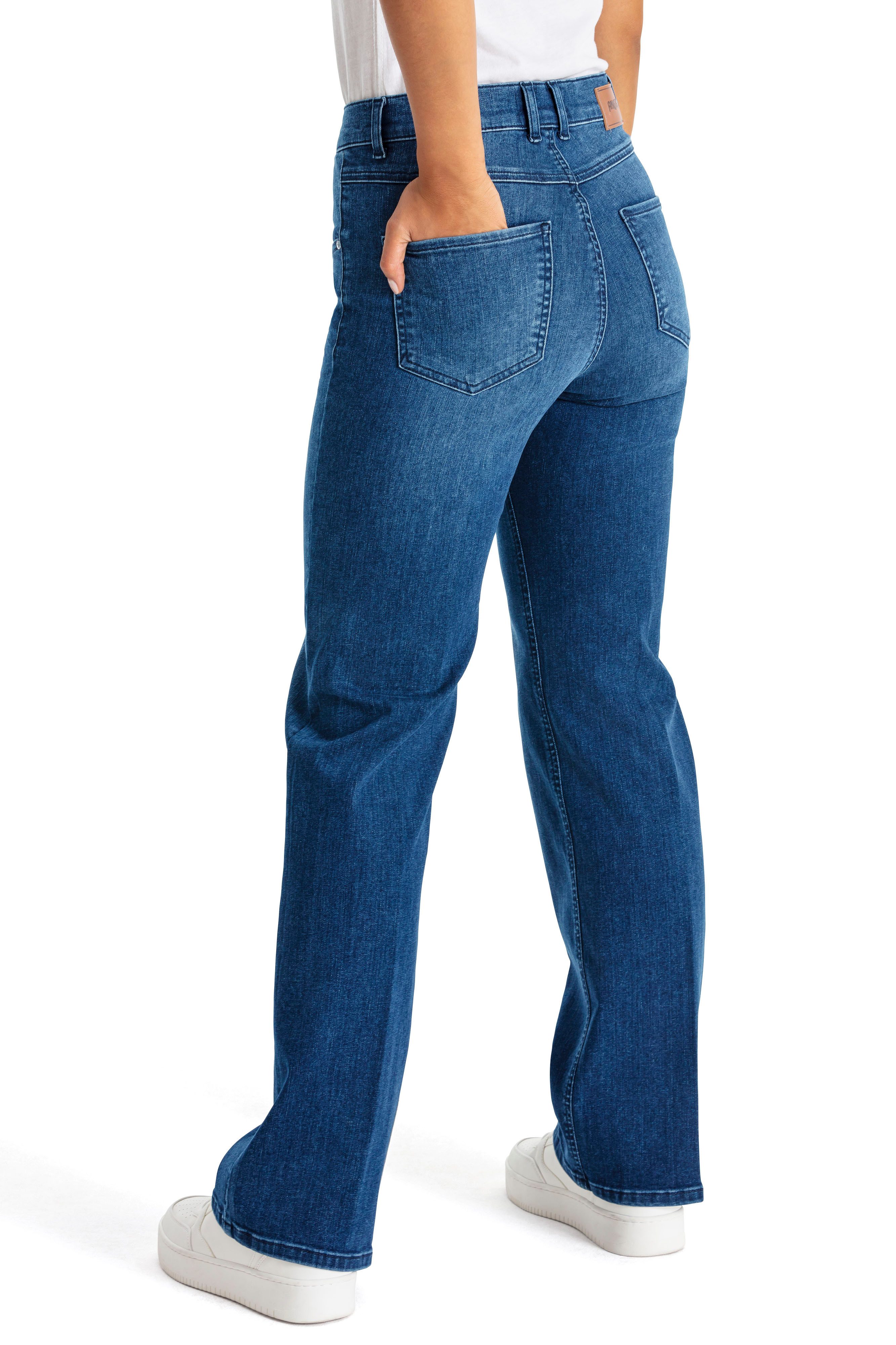 ANGELS Straight jeans Lara met wijde pijpen