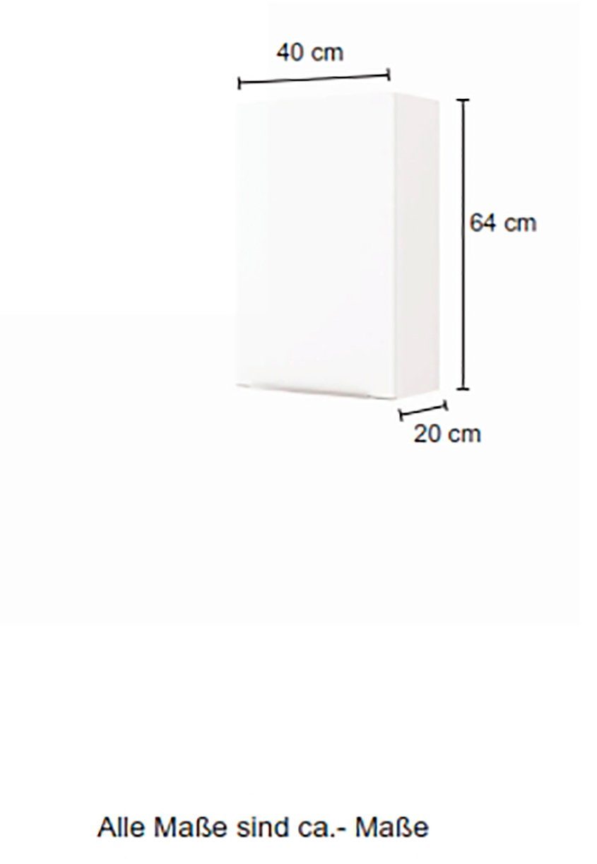 welltime Hangend kastje Matera Breedte 40 cm, met hoogwaardige matte MDF-fronten