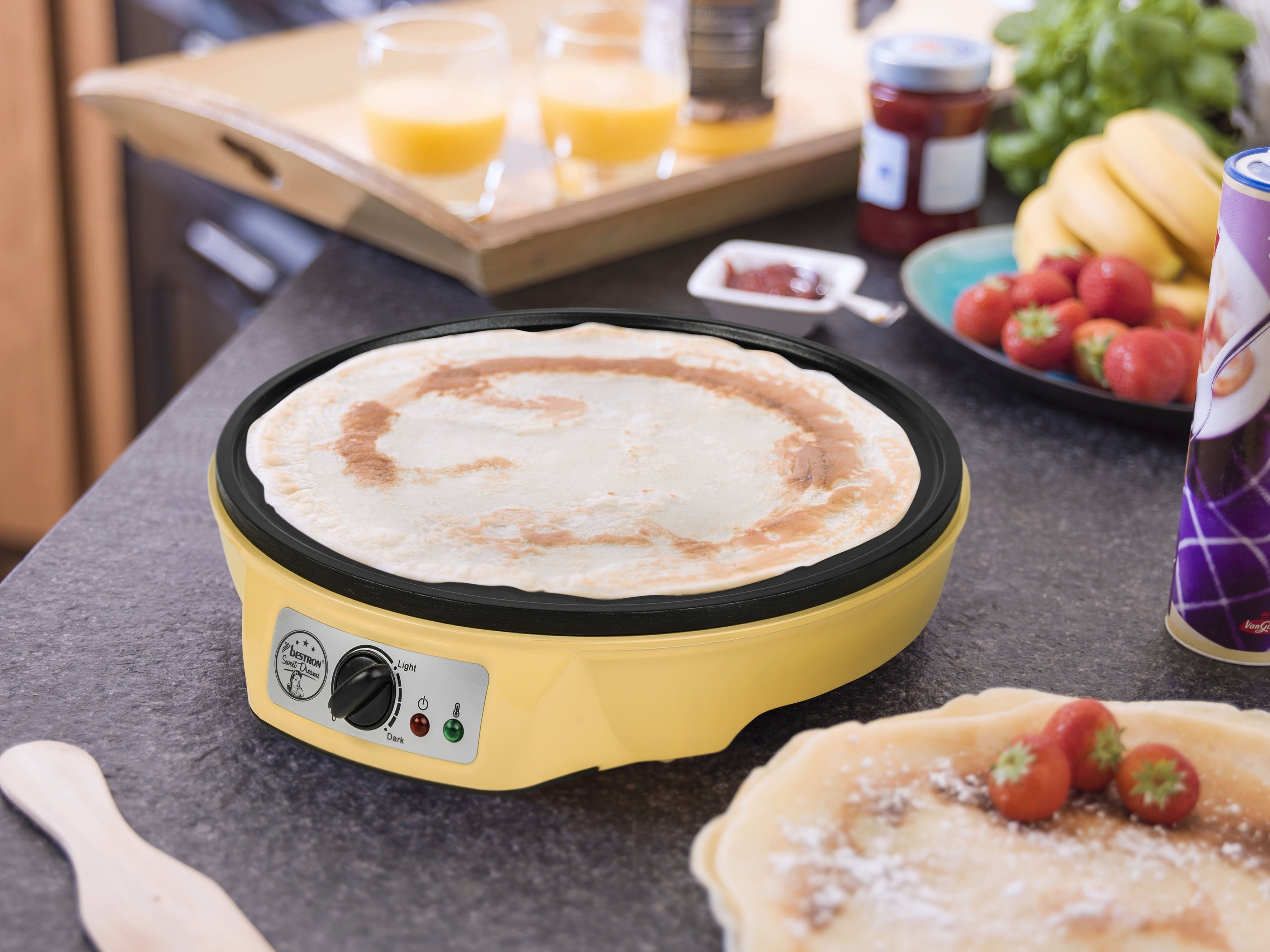 bestron Crêpe maker ASW602 Sweet Dreams inclusief deegverdeler & crêpesspatel, antiaanbaklaag