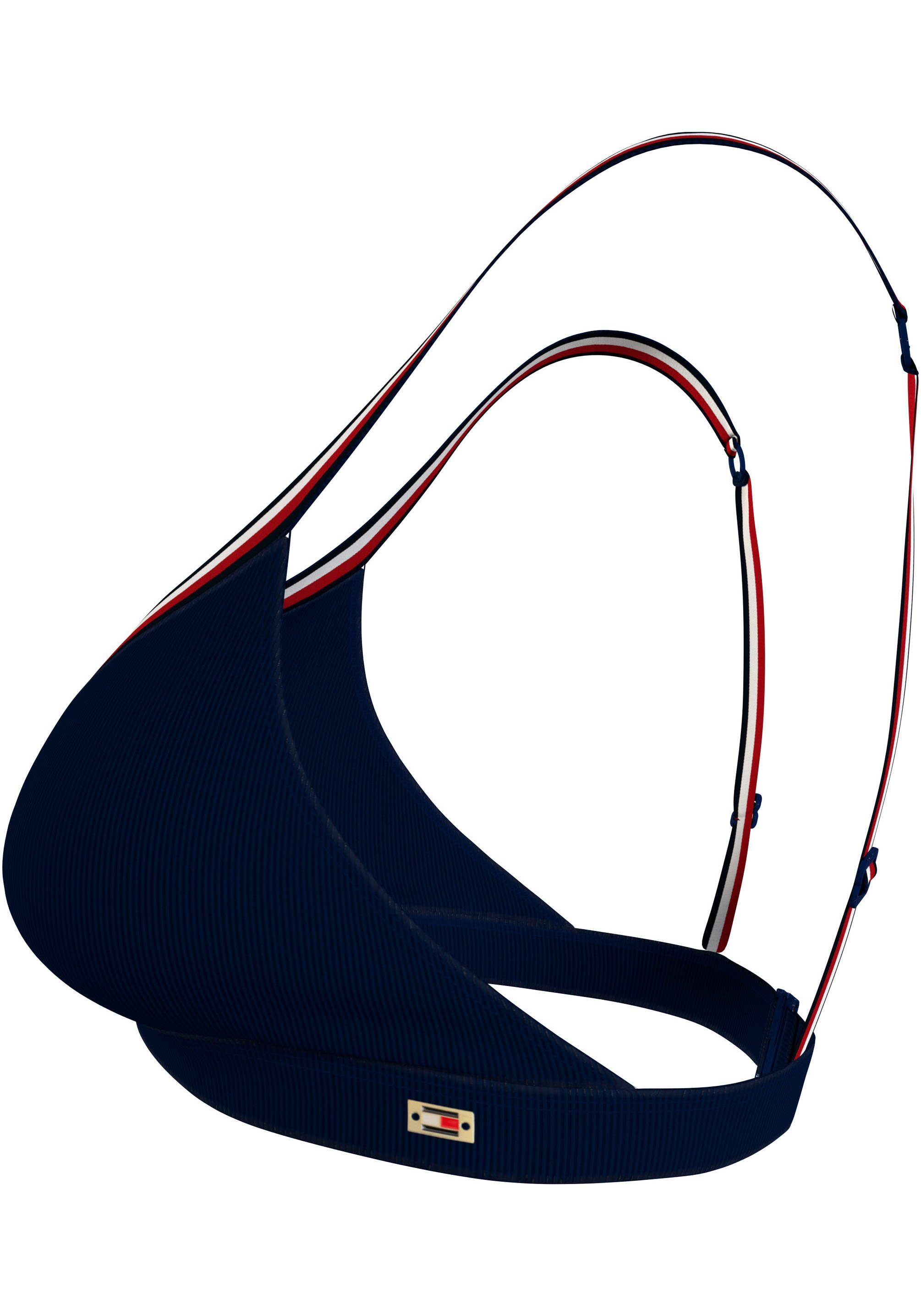 Tommy Hilfiger Swimwear Triangel-bikinitop TRIANGLE RP met ribstructuur