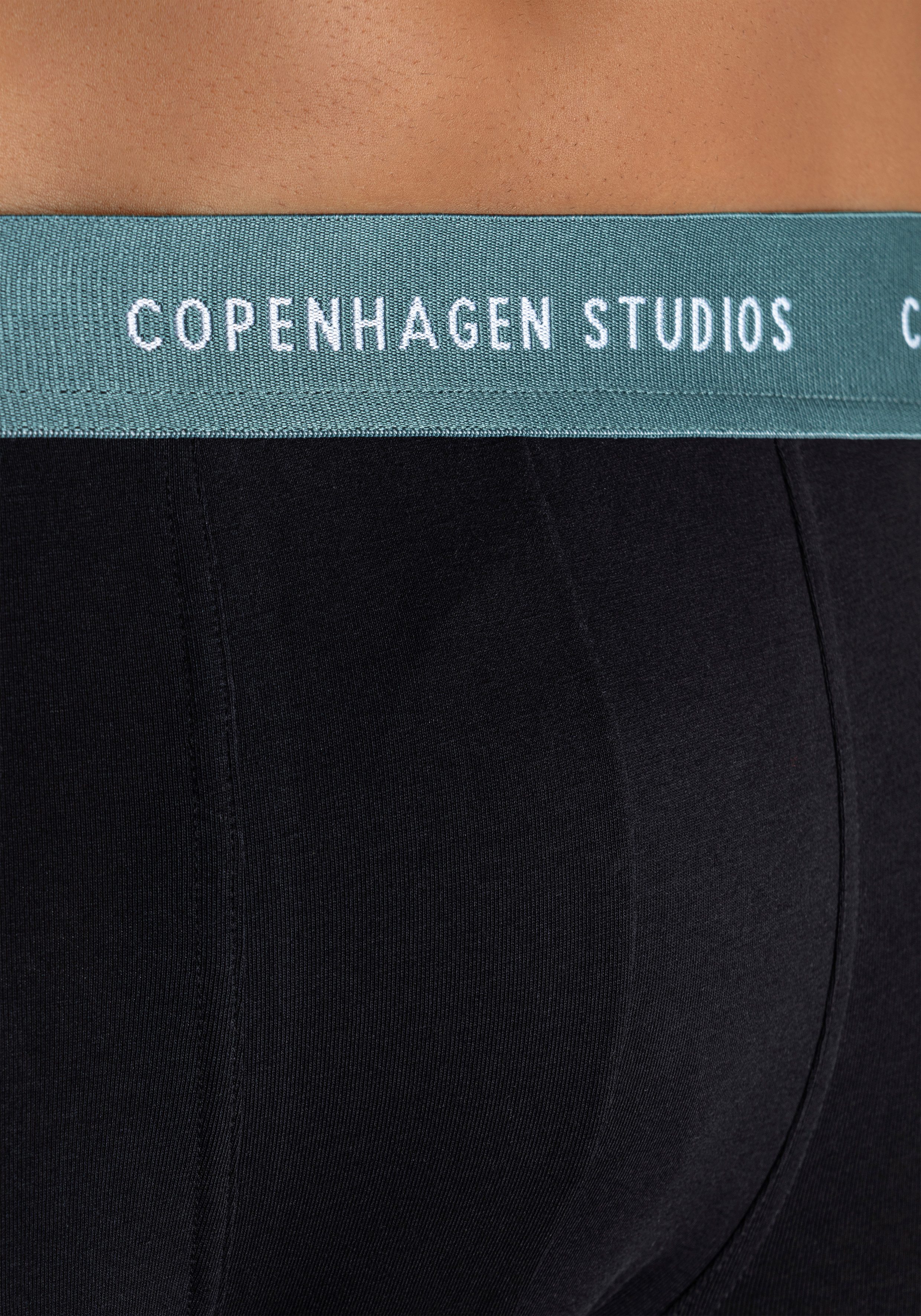 Copenhagen Studios Boxershort voor heren met gekleurde logo-tailleband (set, 3 stuks)