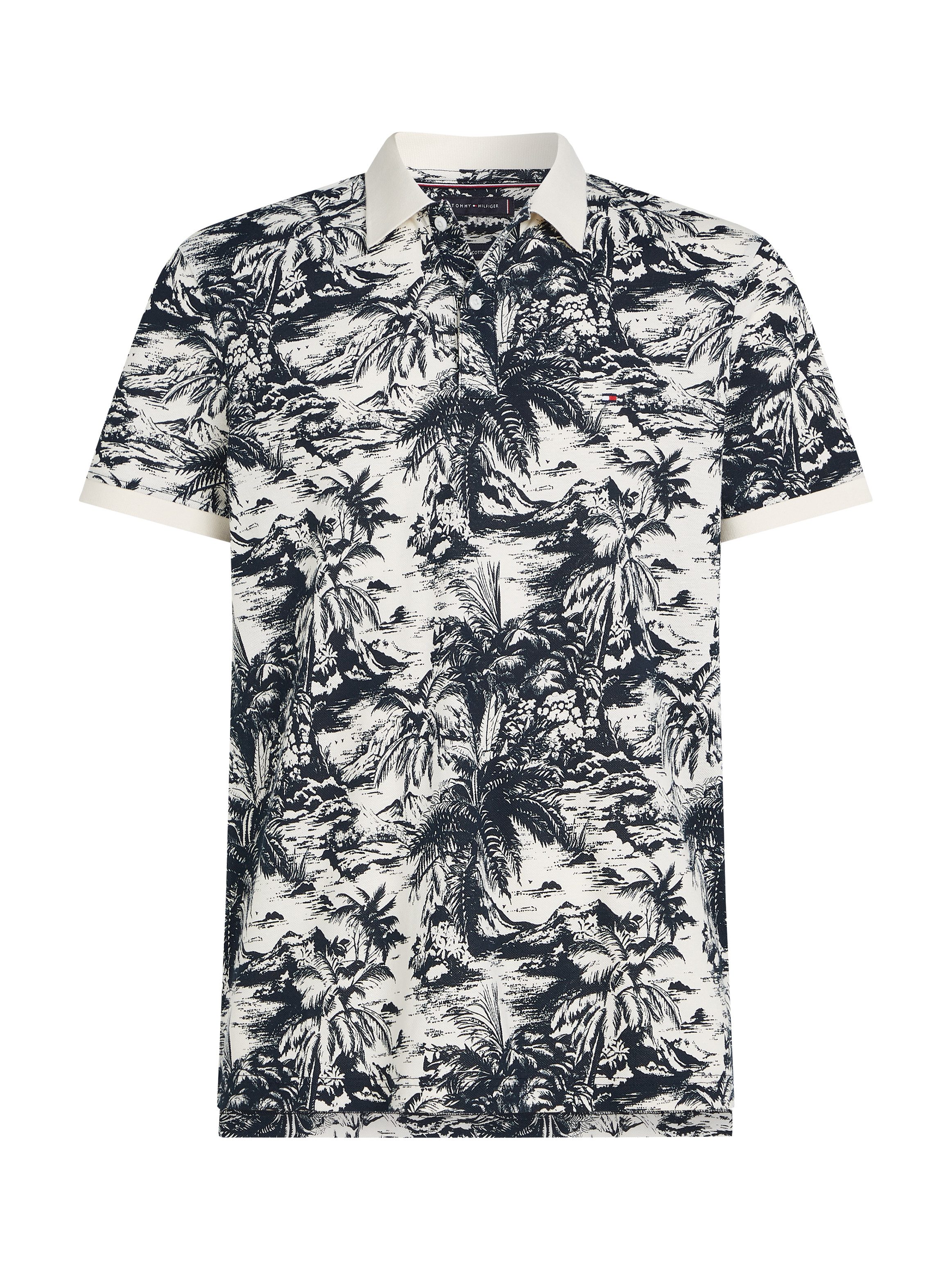 Tommy Hilfiger Poloshirt ALL OVER PRINT LINEN REG POLO