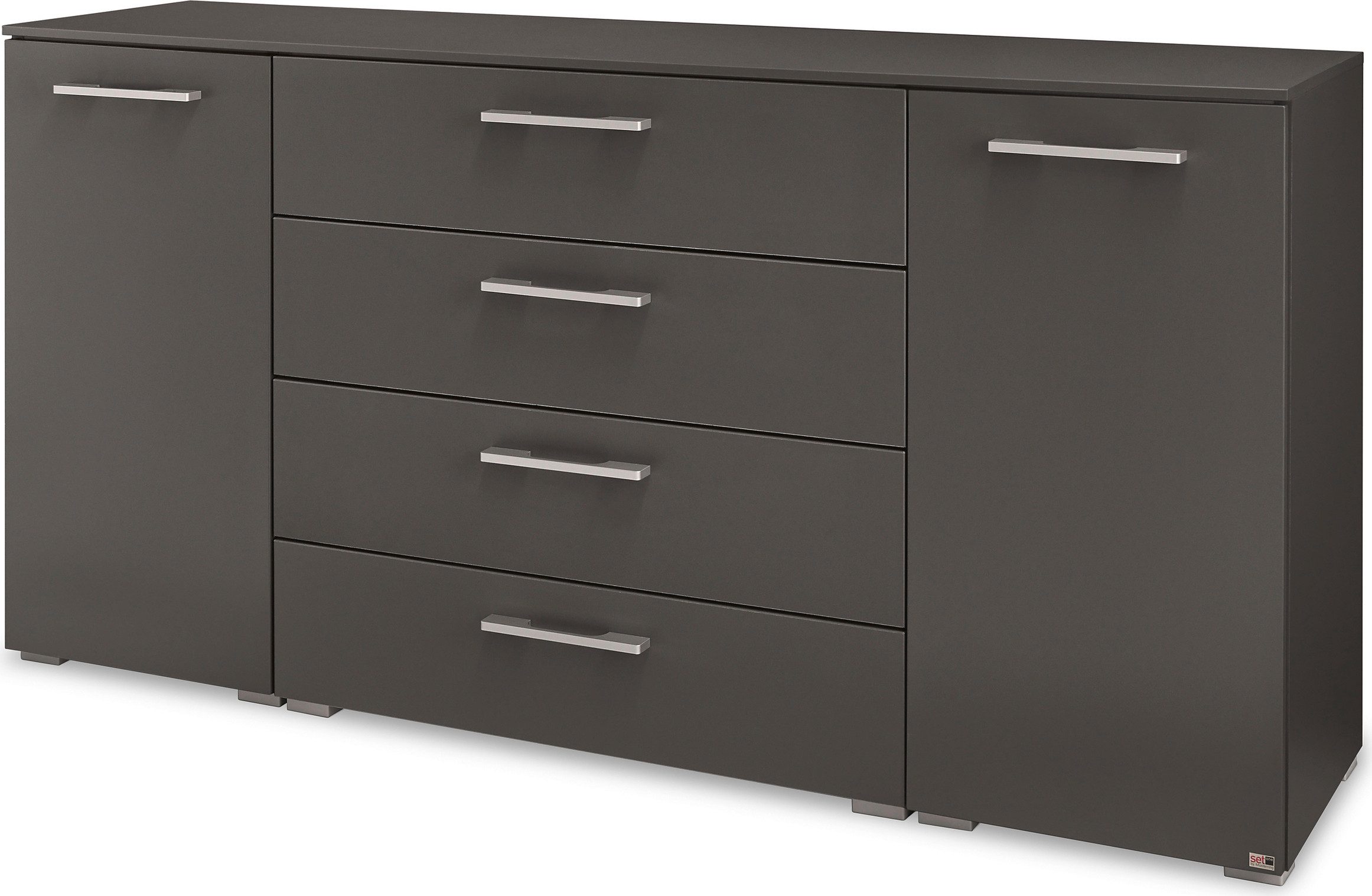 set one by Musterring Kast Henderson met 2 deuren en 4 laden inclusief soft-close en demping
