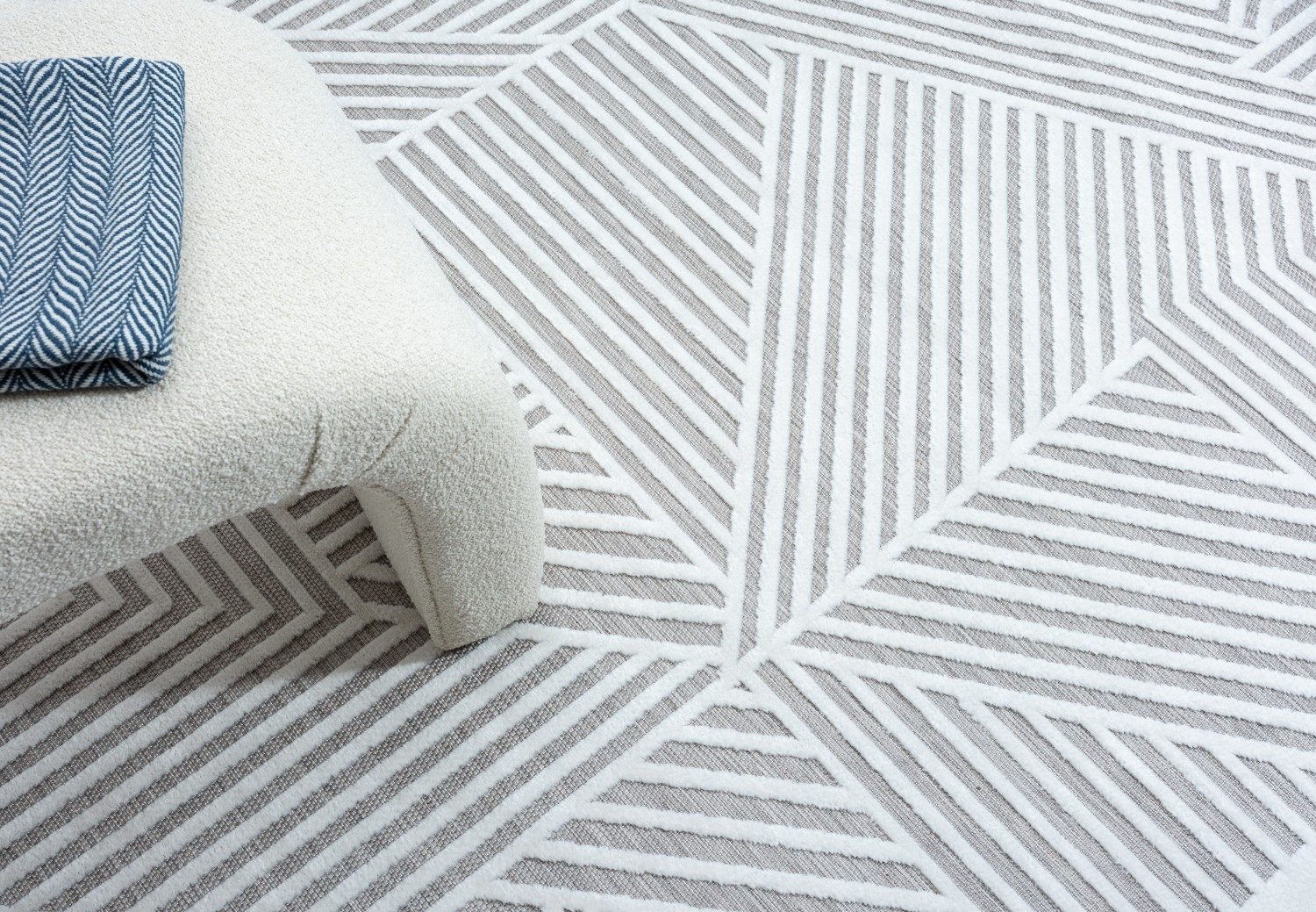 Myflair Möbel & Accessoires Vloerkleed Vill voorraadopruiming modern ontwerp, hoog-laag effect, geschikt voor buiten, balkon, terras