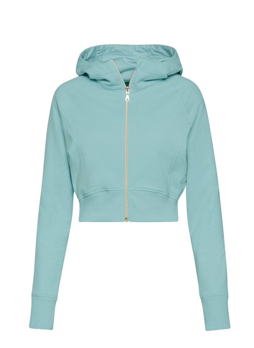 Trigema Sweatvest TRIGEMA cropped hoodie (1-delig)
