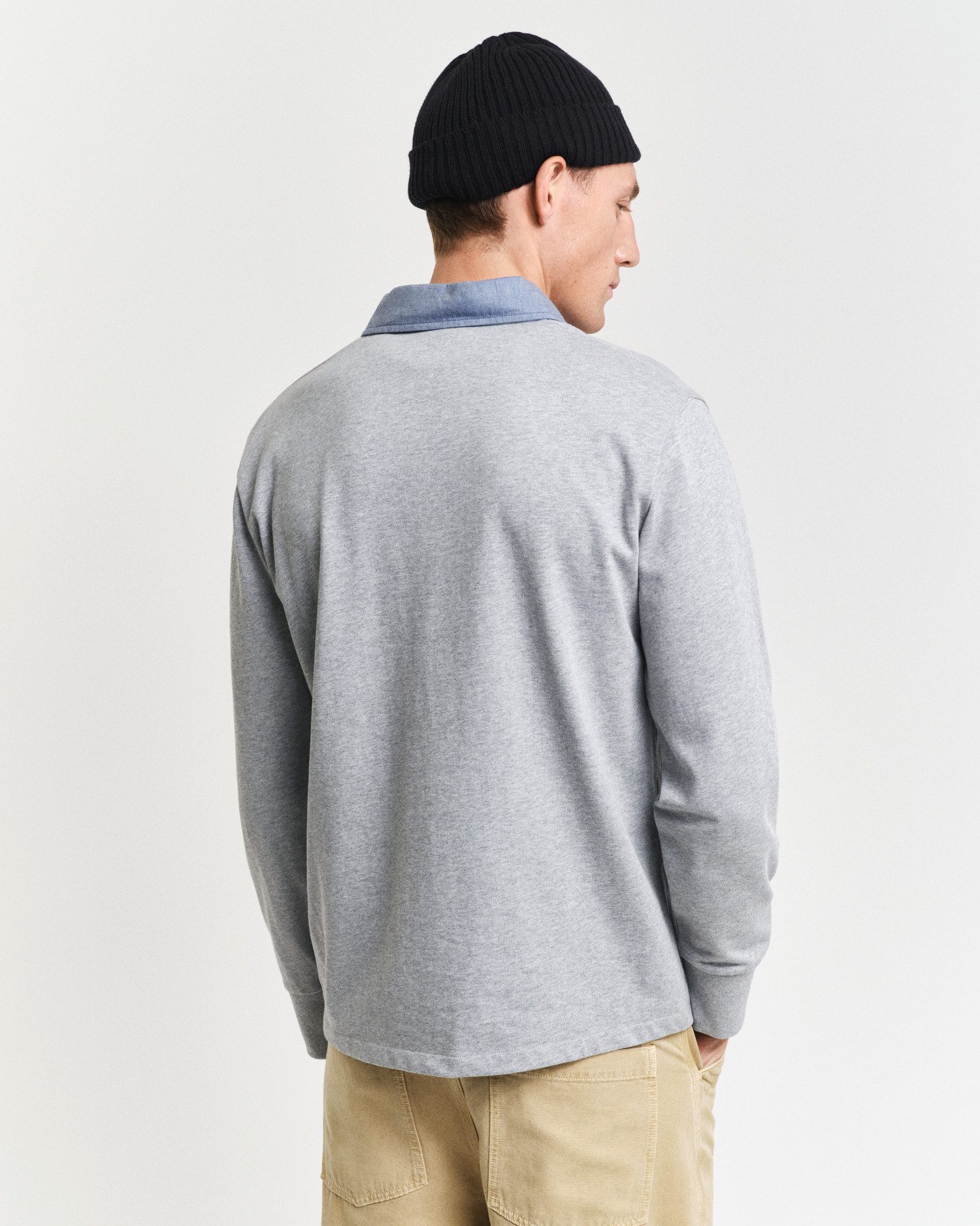 Gant Poloshirt met lange mouwen REG CHAMBRAY HEAVY RUGGER