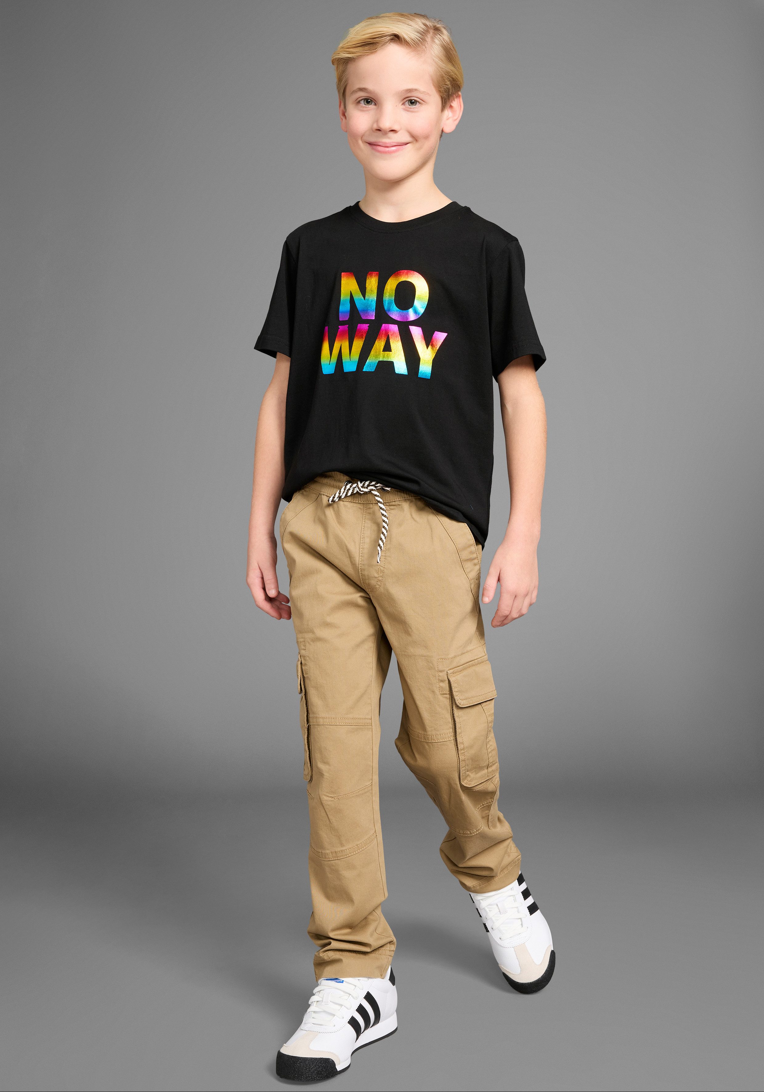 KIDSWORLD T-shirt Spreukshirt: NO WAY