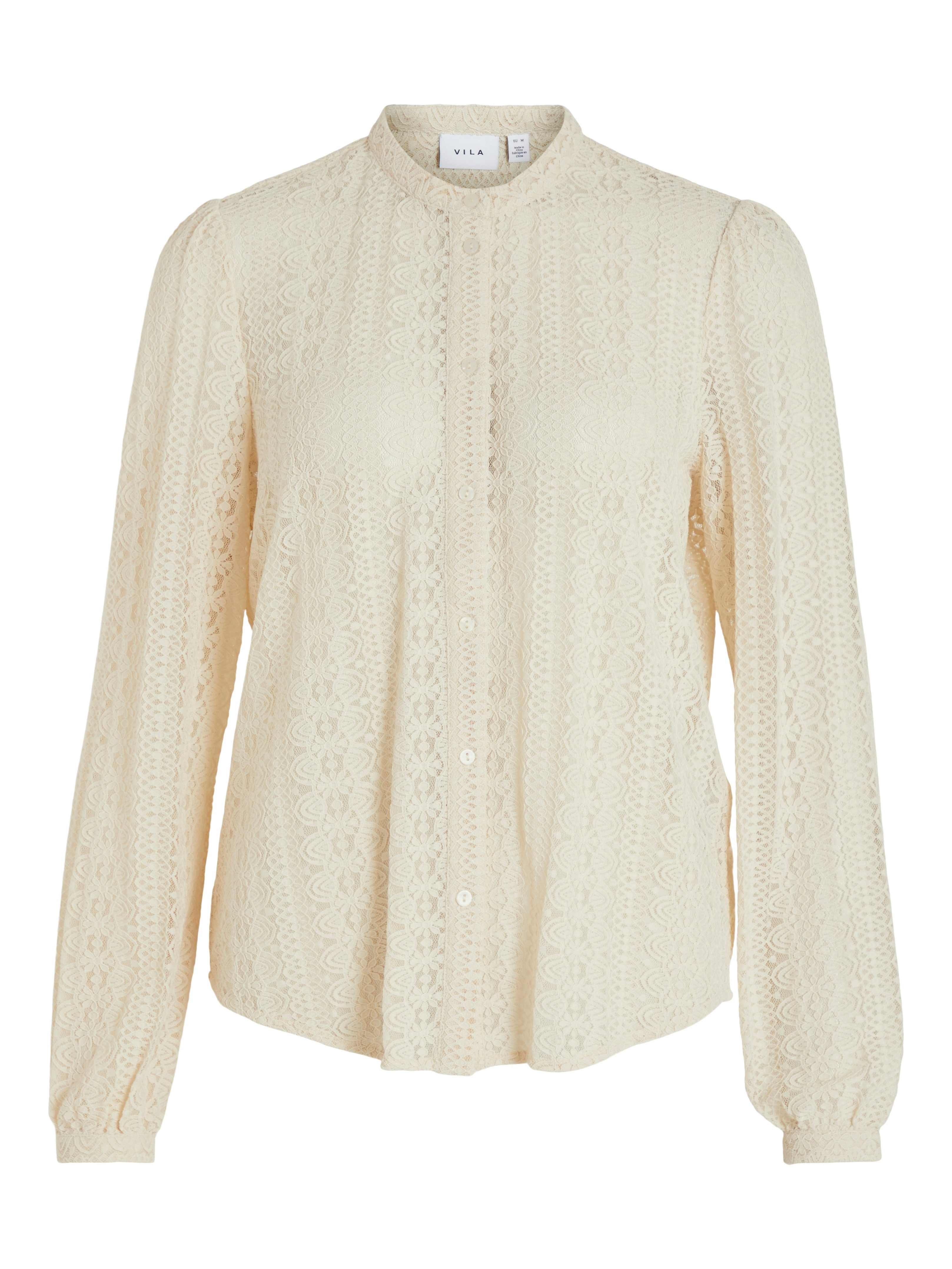 Vila Shirt VICHIKKA LACE L/S SHIRT- NOOS