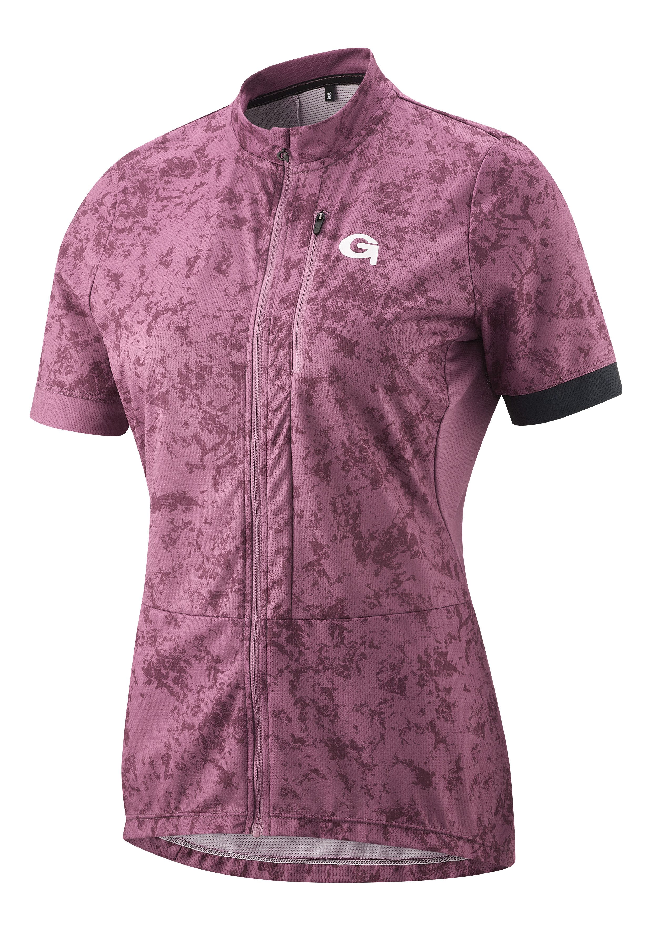 Gonso Fietsshirt PRESOLANA Dames fiets shirt met korte mouwen, ademend fietstricot met achterzak