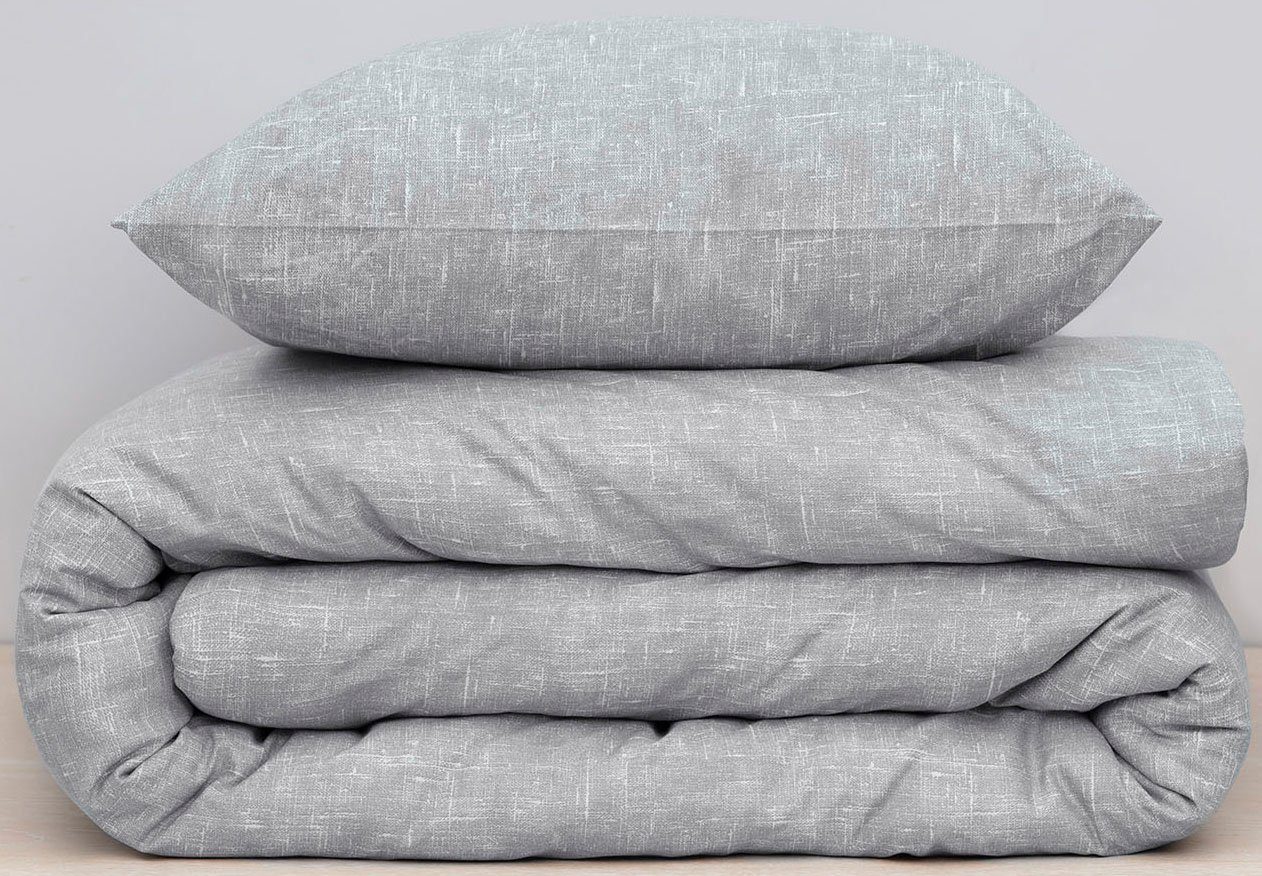 damai Beddengoed Ebba met structuur-effect in elegante kleuren, 100% katoen, met rits