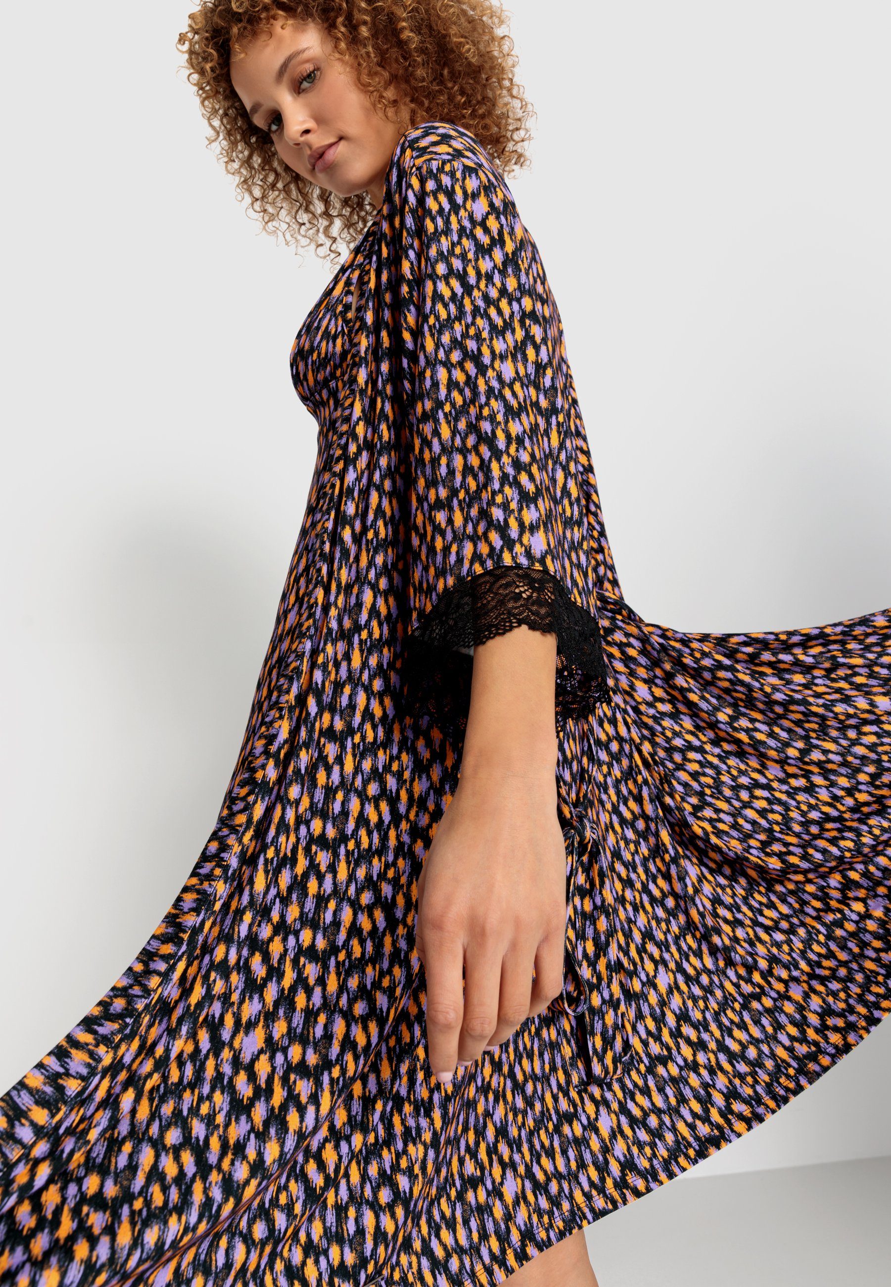 LSCN by LASCANA Kimono met kanten details